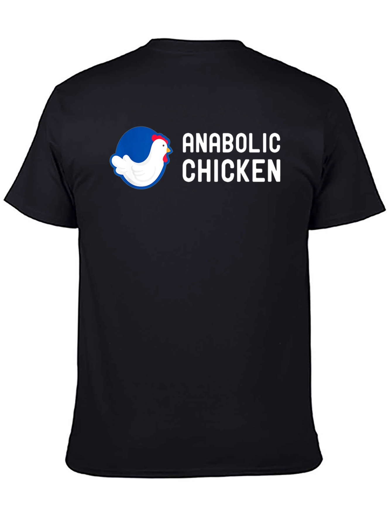 Anabolic Chicken Graphic Tee - Gym Humor Shirt