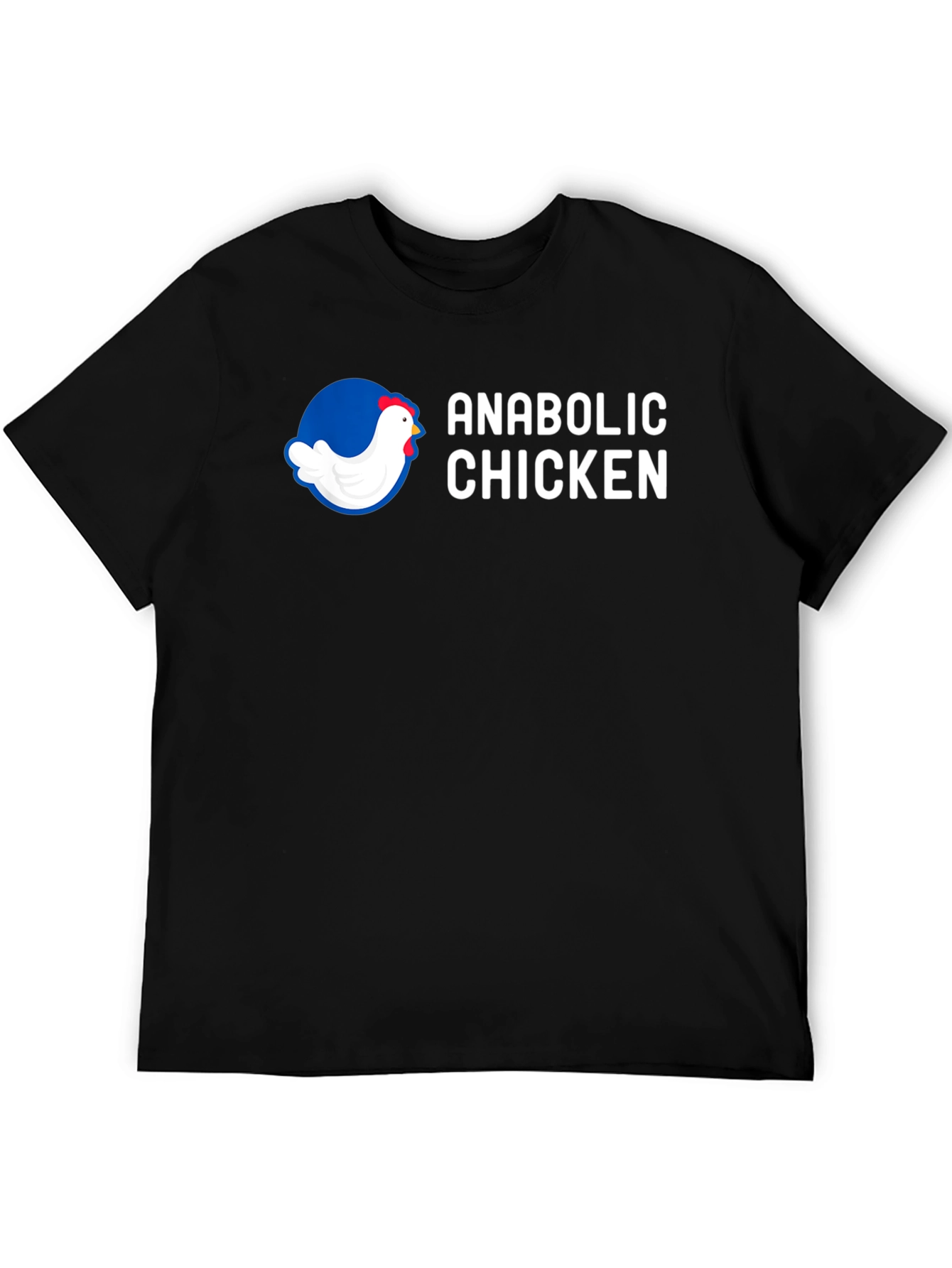 Anabolic Chicken Graphic Tee - Gym Humor Shirt