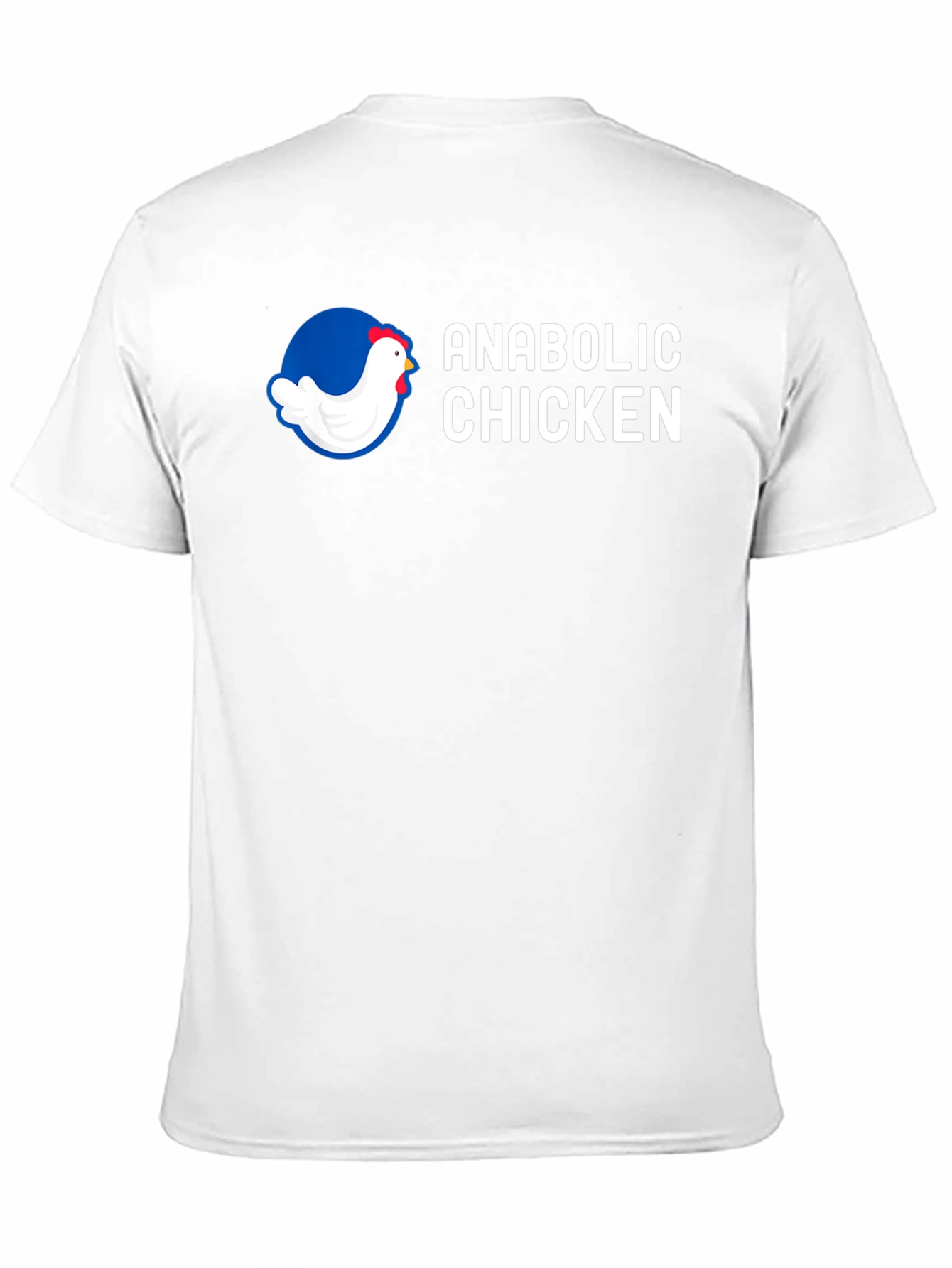 Anabolic Chicken Graphic Tee - Gym Humor Shirt