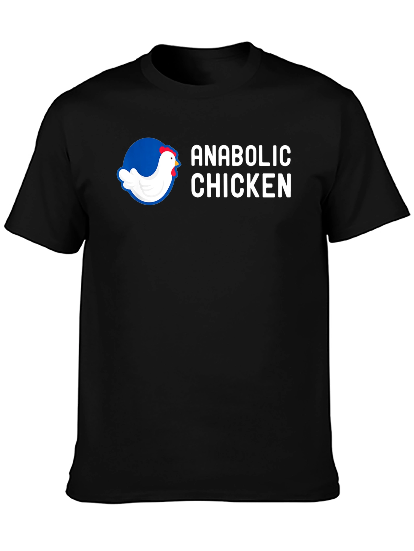 Anabolic Chicken Graphic Tee - Gym Humor Shirt