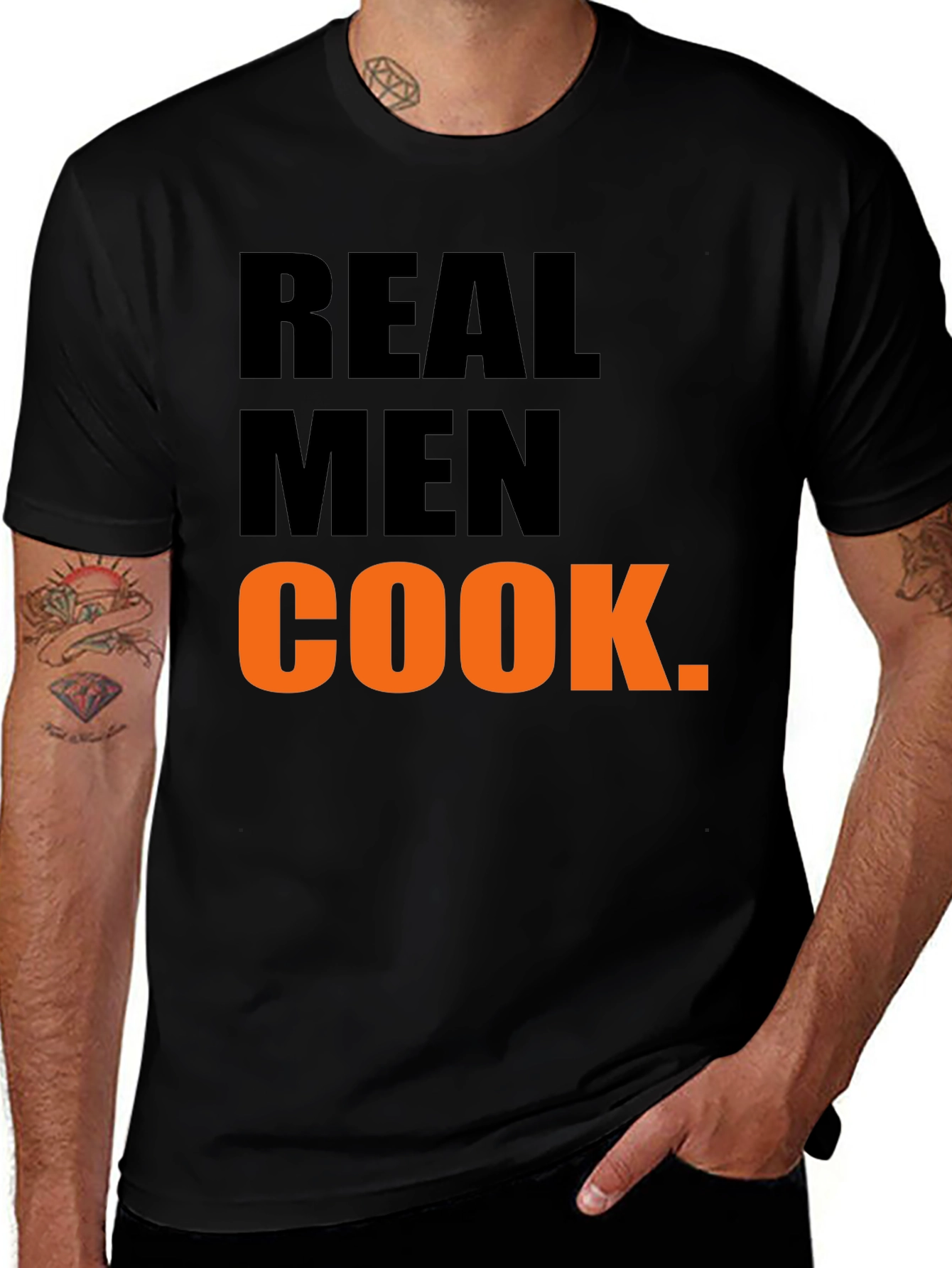 Real Men Cook Graphic T-Shirt