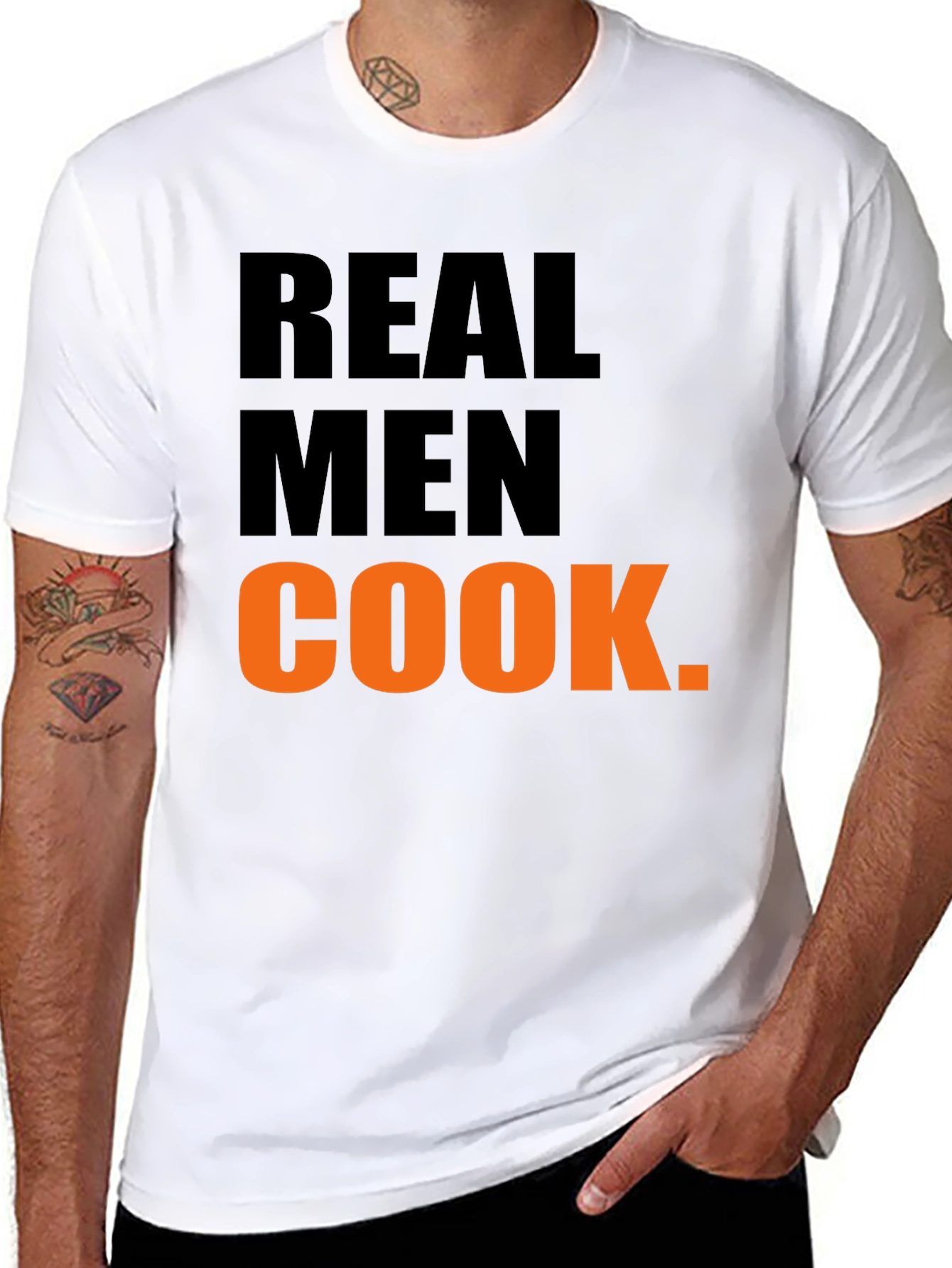 Real Men Cook Graphic T-Shirt