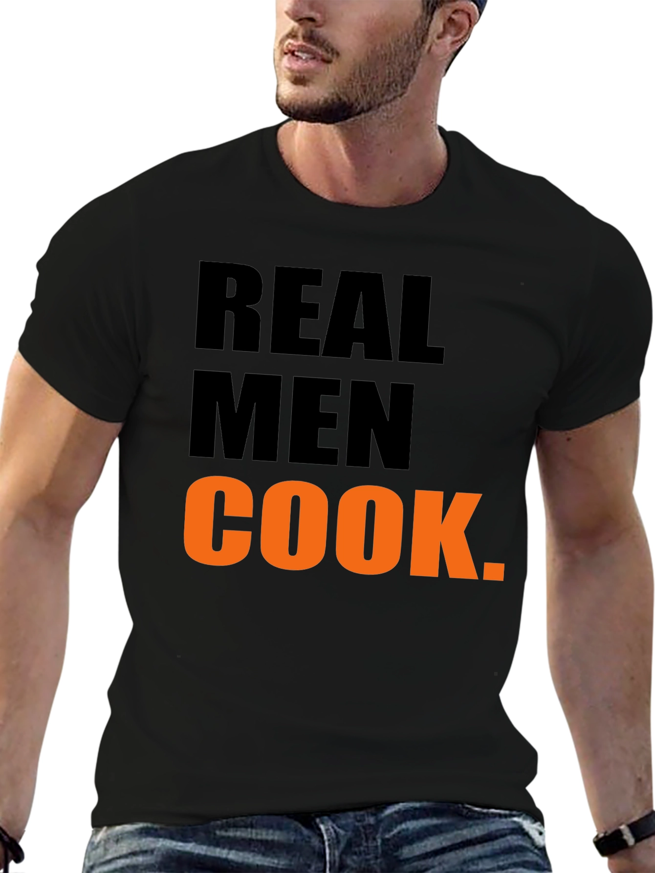 Real Men Cook Graphic T-Shirt