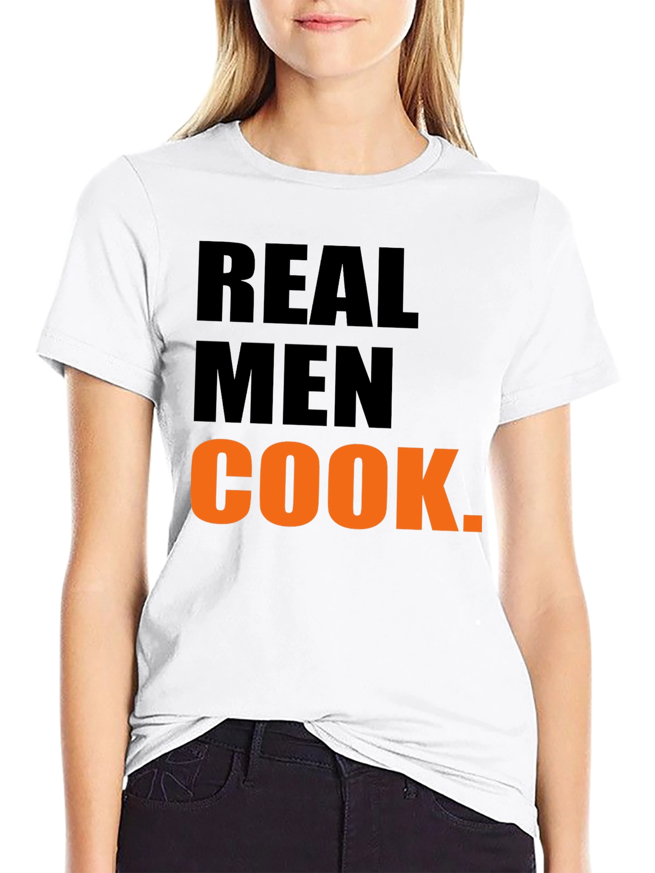 Real Men Cook Graphic T-Shirt