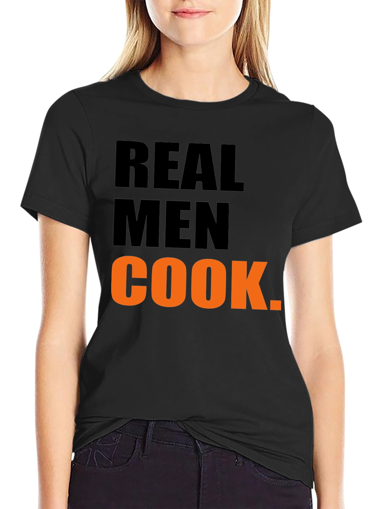Real Men Cook Graphic T-Shirt