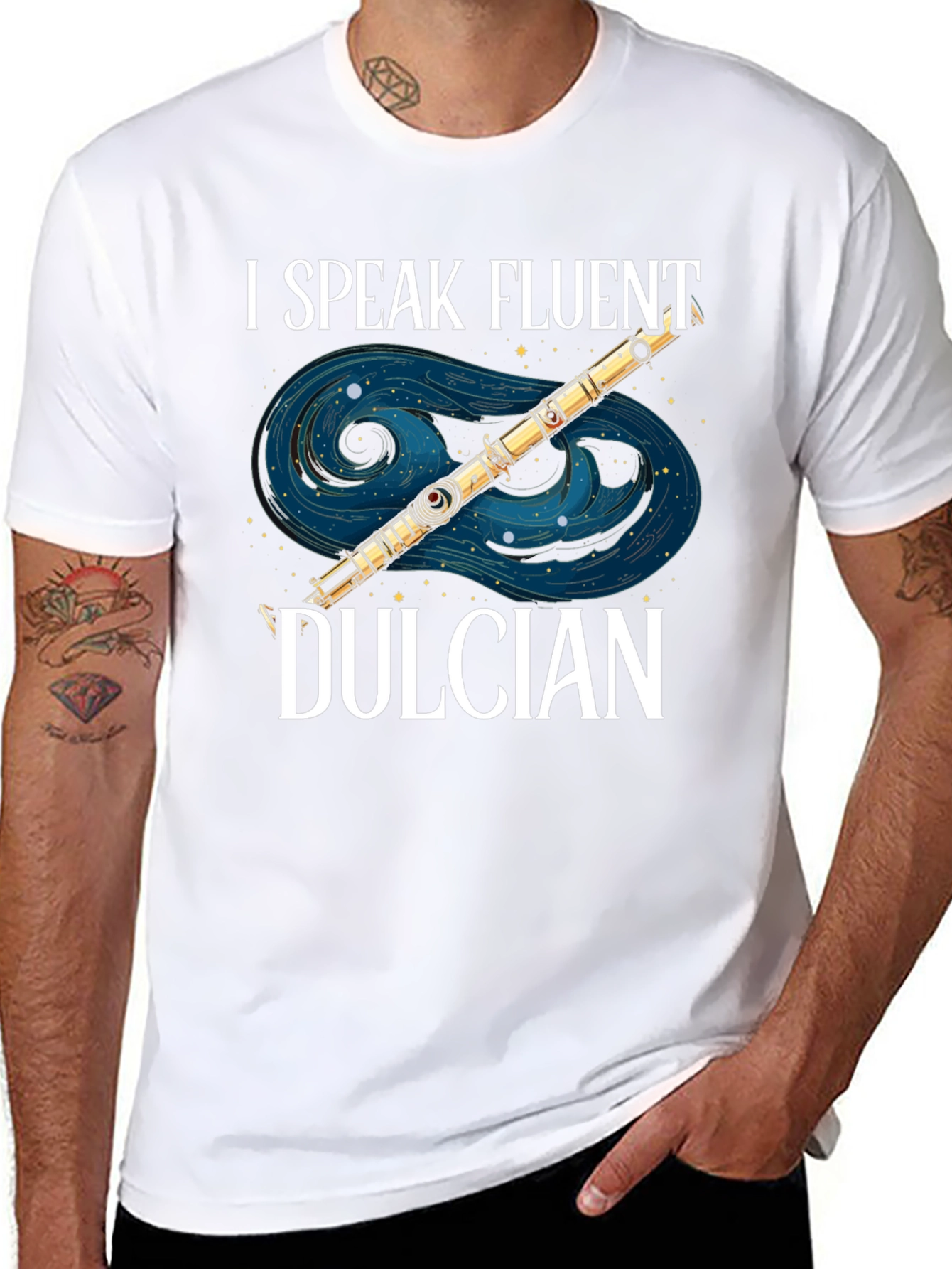 I Speak Fluent Dulcian T-Shirt Funny Musician Tee