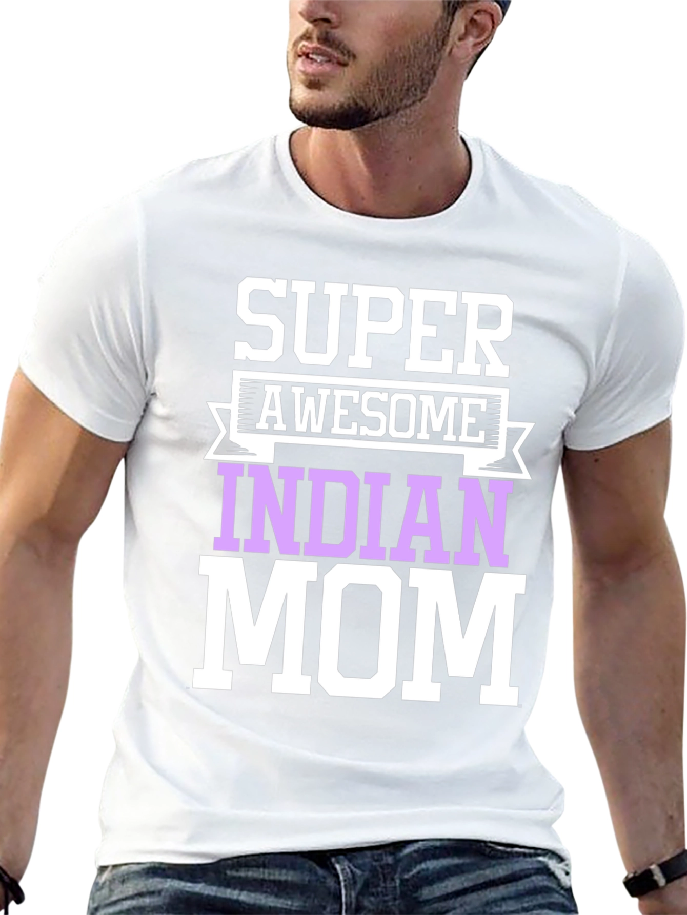 Super Awesome Indian Mom T-Shirt - Black
