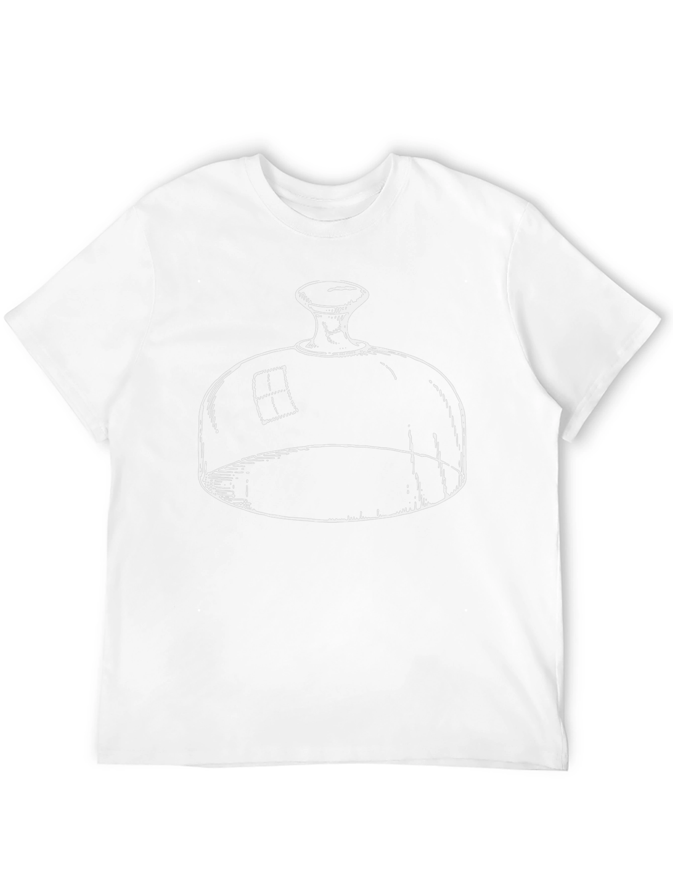 Novelty Glass Dome Graphic Black T-Shirt