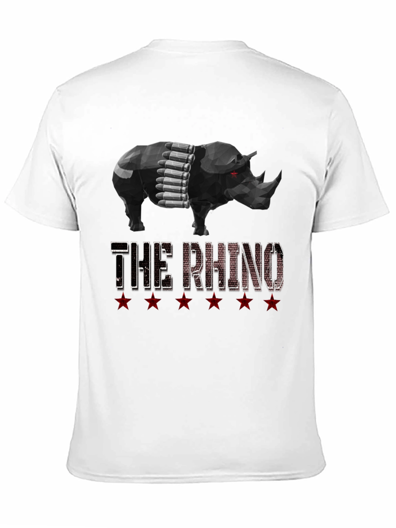 The Rhino Graphic Tee - Black Cotton T-Shirt