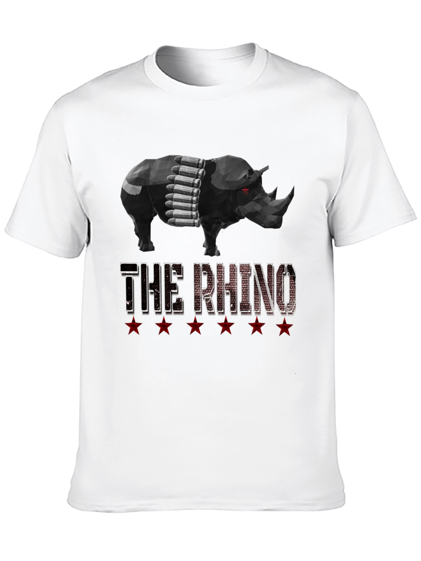 The Rhino Graphic Tee - Black Cotton T-Shirt