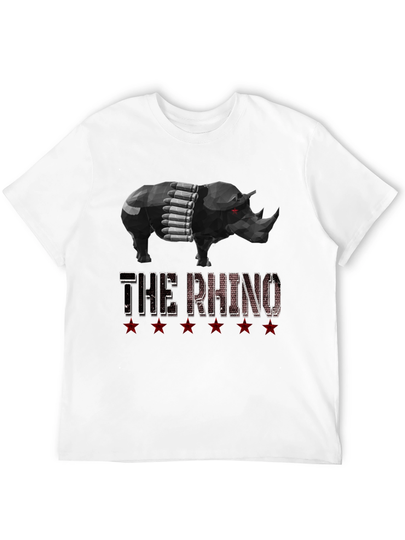 The Rhino Graphic Tee - Black Cotton T-Shirt