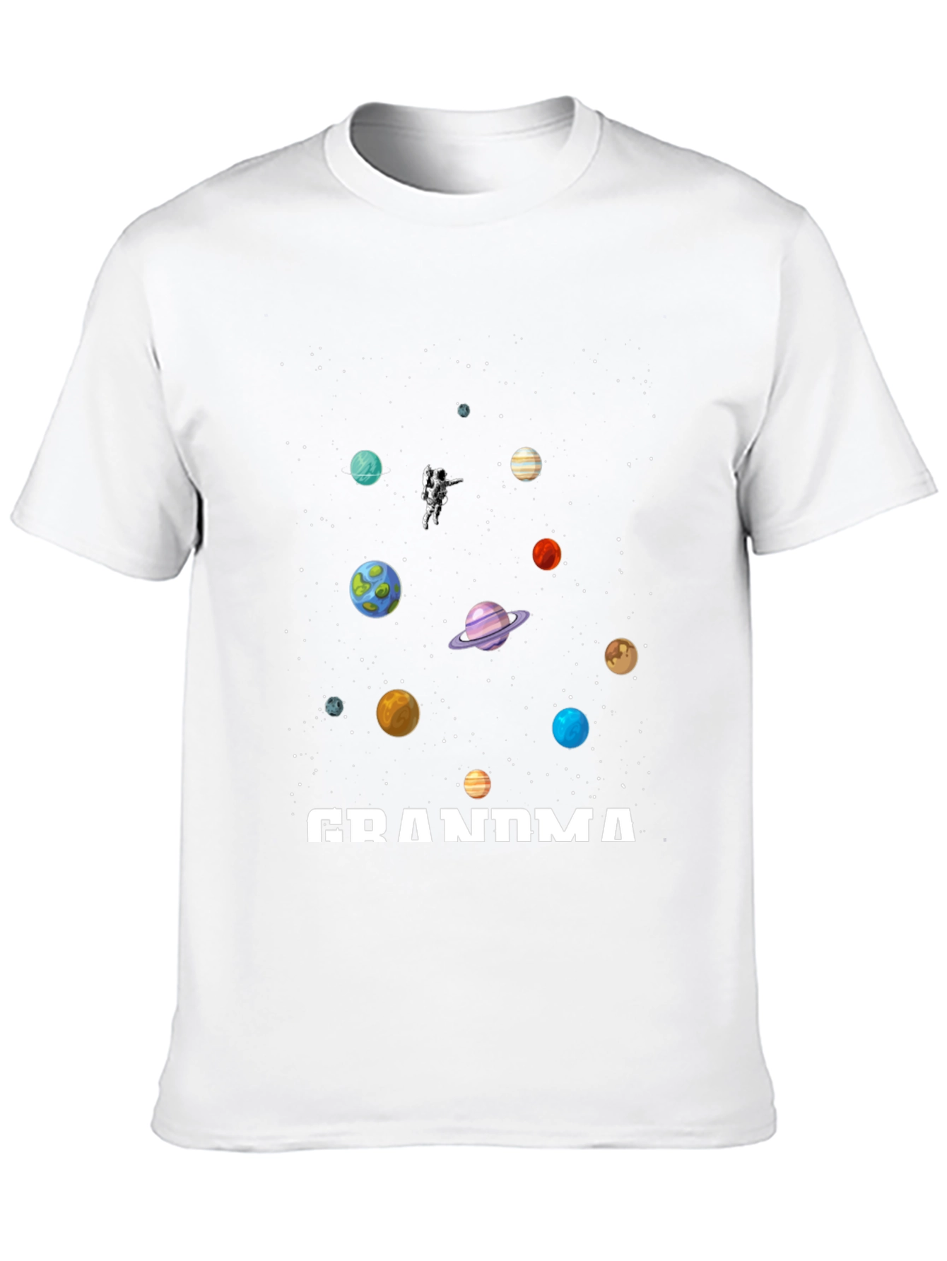 Grandma Space Planets Astronaut T-Shirt