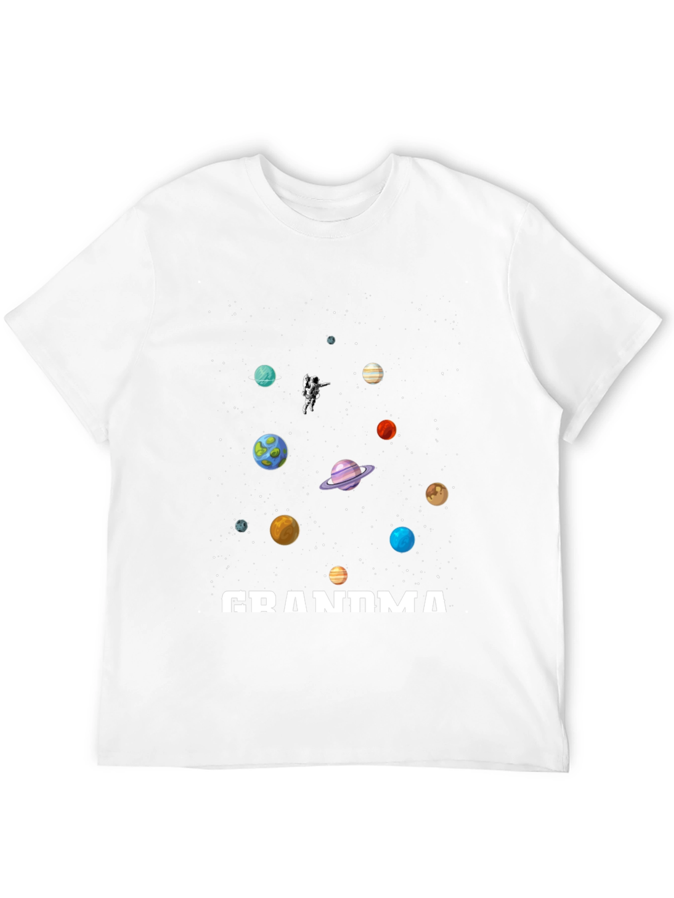 Grandma Space Planets Astronaut T-Shirt