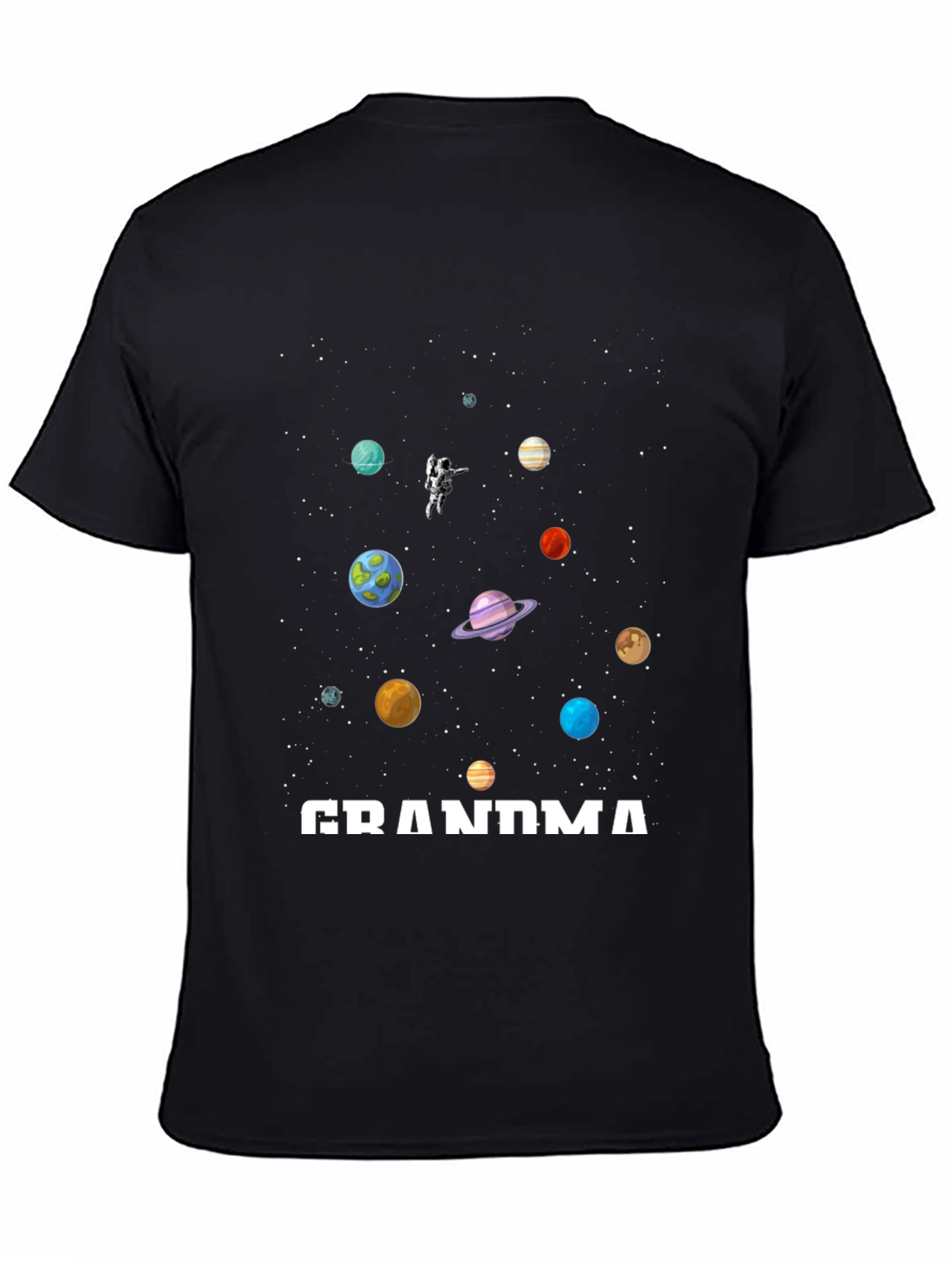 Grandma Space Planets Astronaut T-Shirt