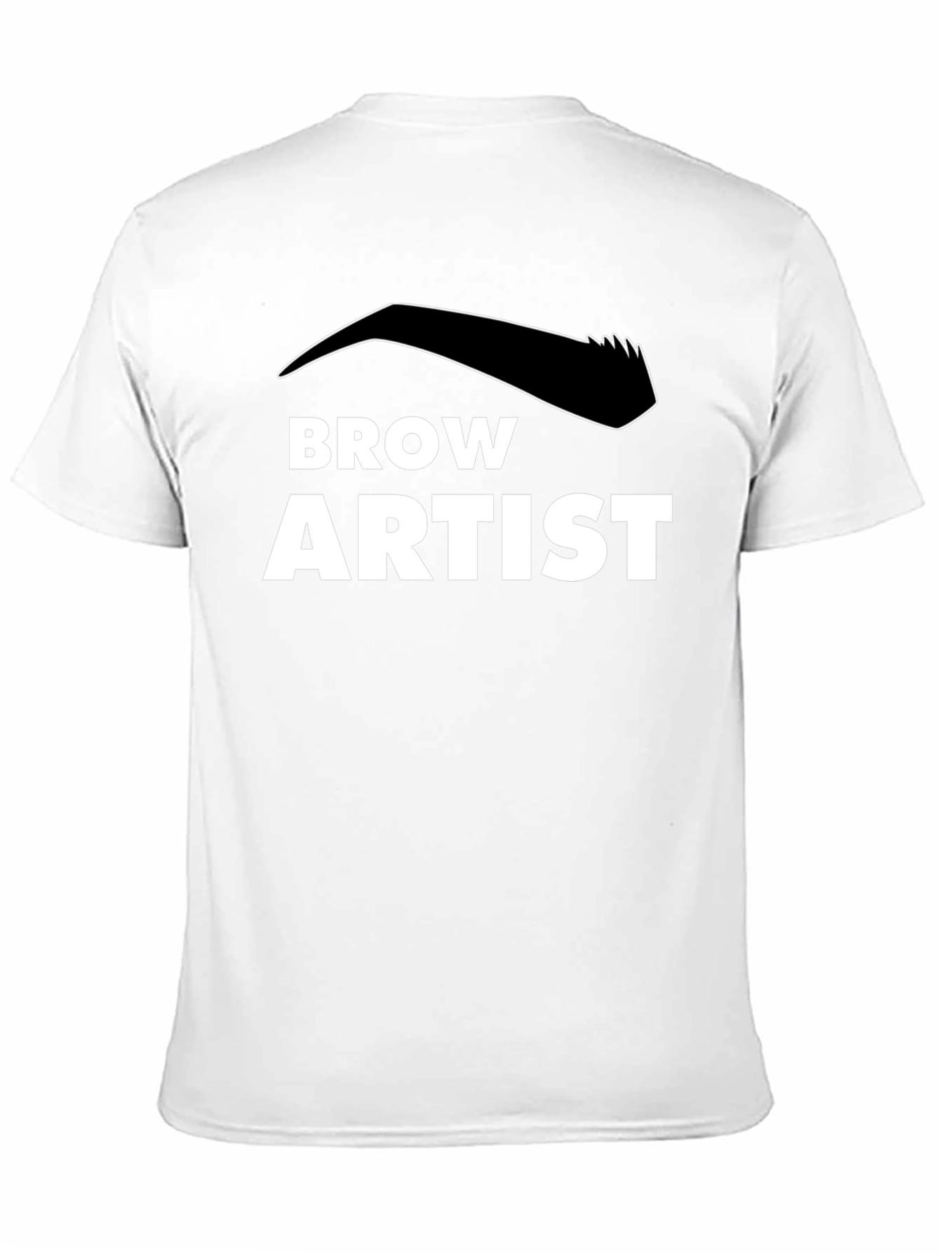 Brow Artist Black T-Shirt - Stylish Eyebrow Design