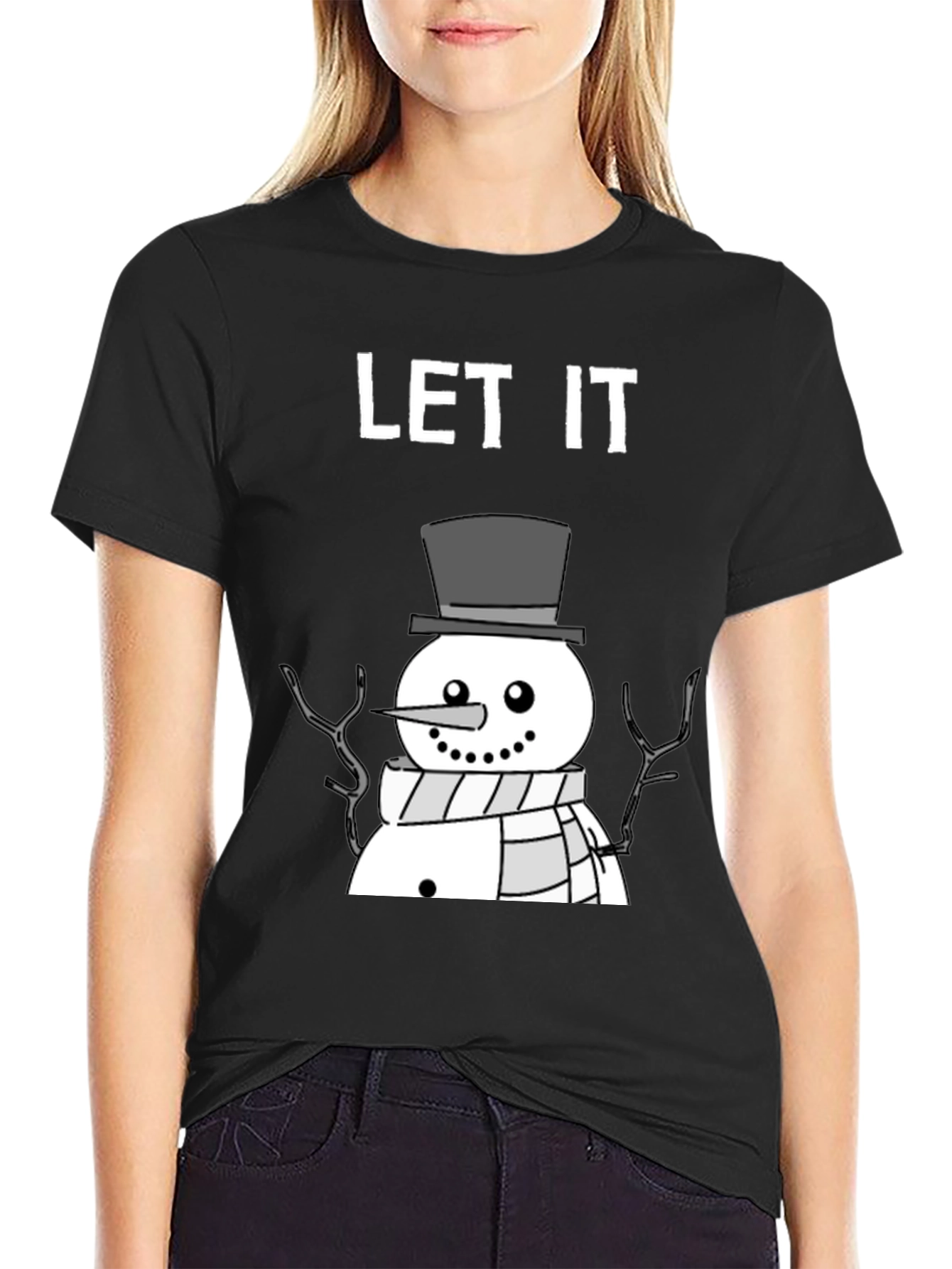 Let It Snowman T-Shirt - Winter Holiday Tee