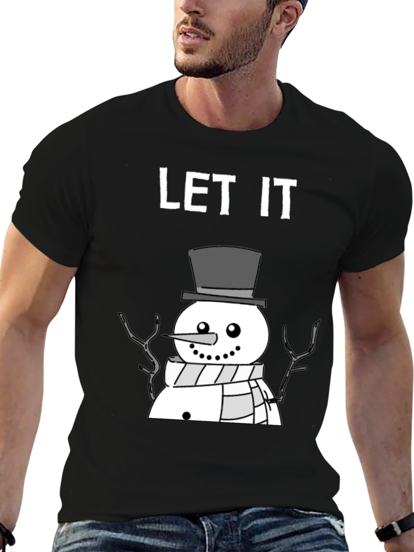 Let It Snowman T-Shirt - Winter Holiday Tee