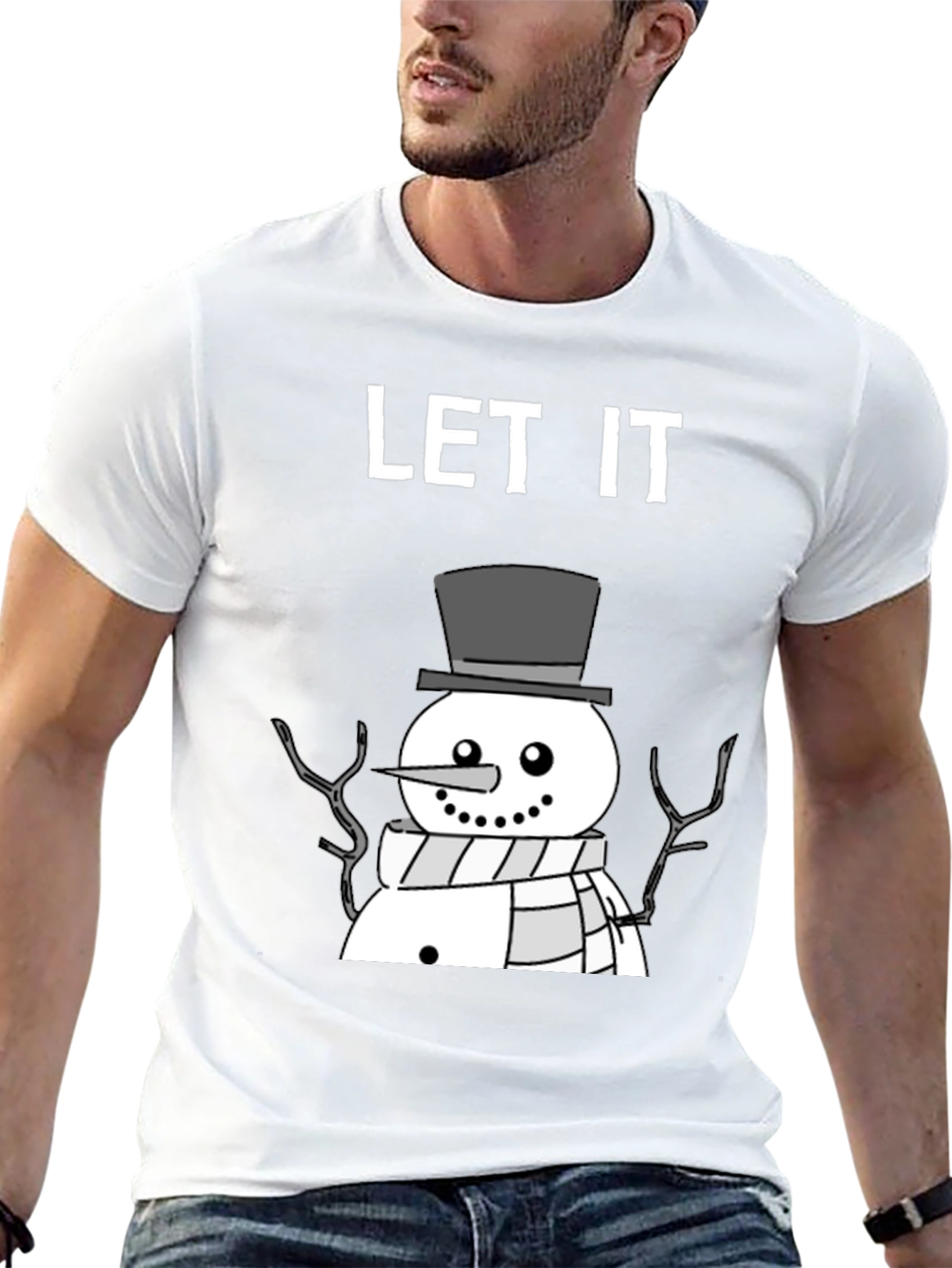 Let It Snowman T-Shirt - Winter Holiday Tee
