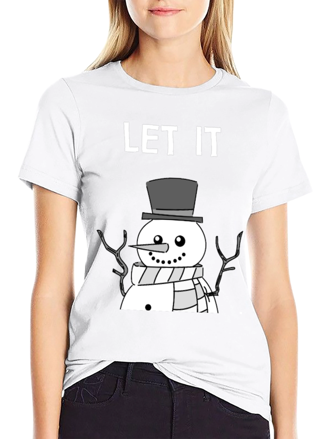 Let It Snowman T-Shirt - Winter Holiday Tee