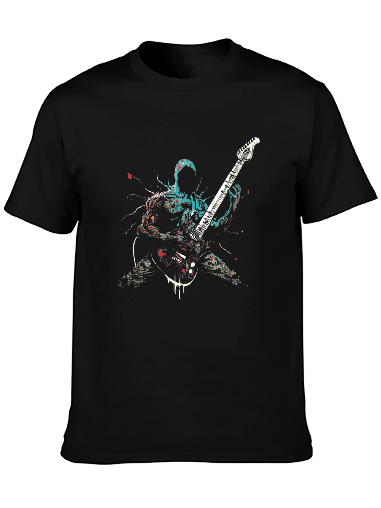 Guitarist Graphic Black T-Shirt