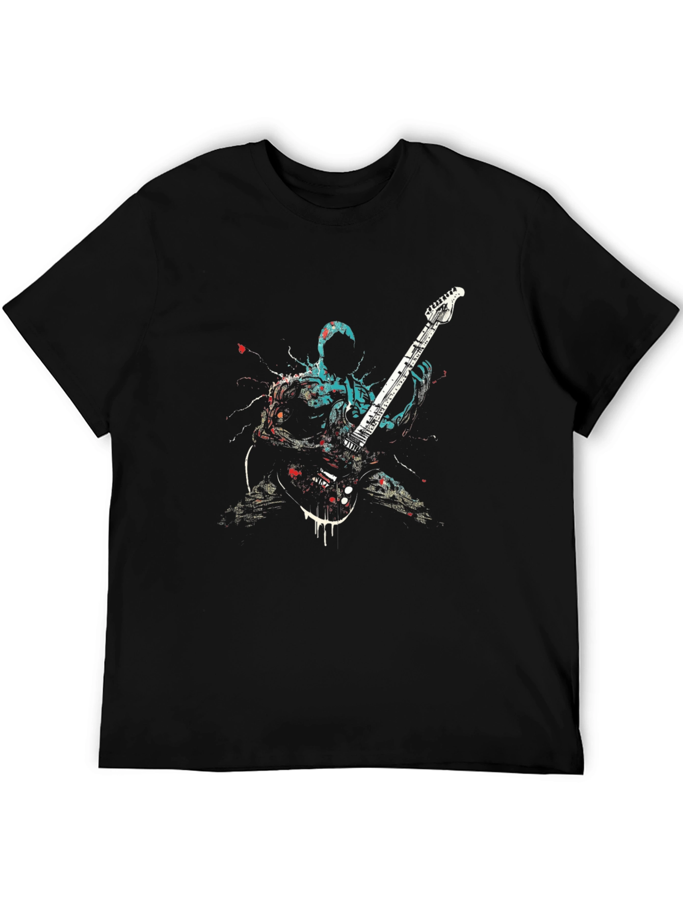 Guitarist Graphic Black T-Shirt