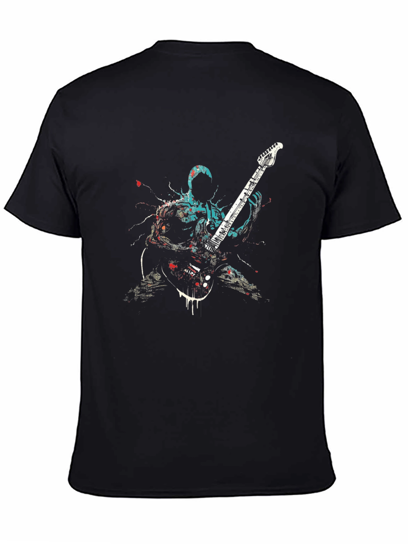 Guitarist Graphic Black T-Shirt