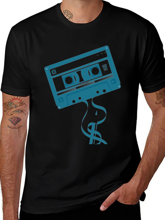 Retro Cassette Tape Graphic T-Shirt - Vintage Music Tee
