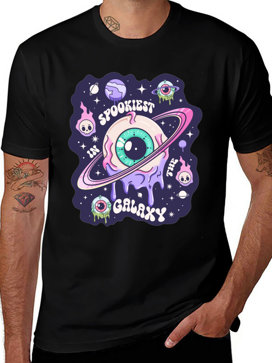 Spookiest Galaxy Graphic Print T-Shirt