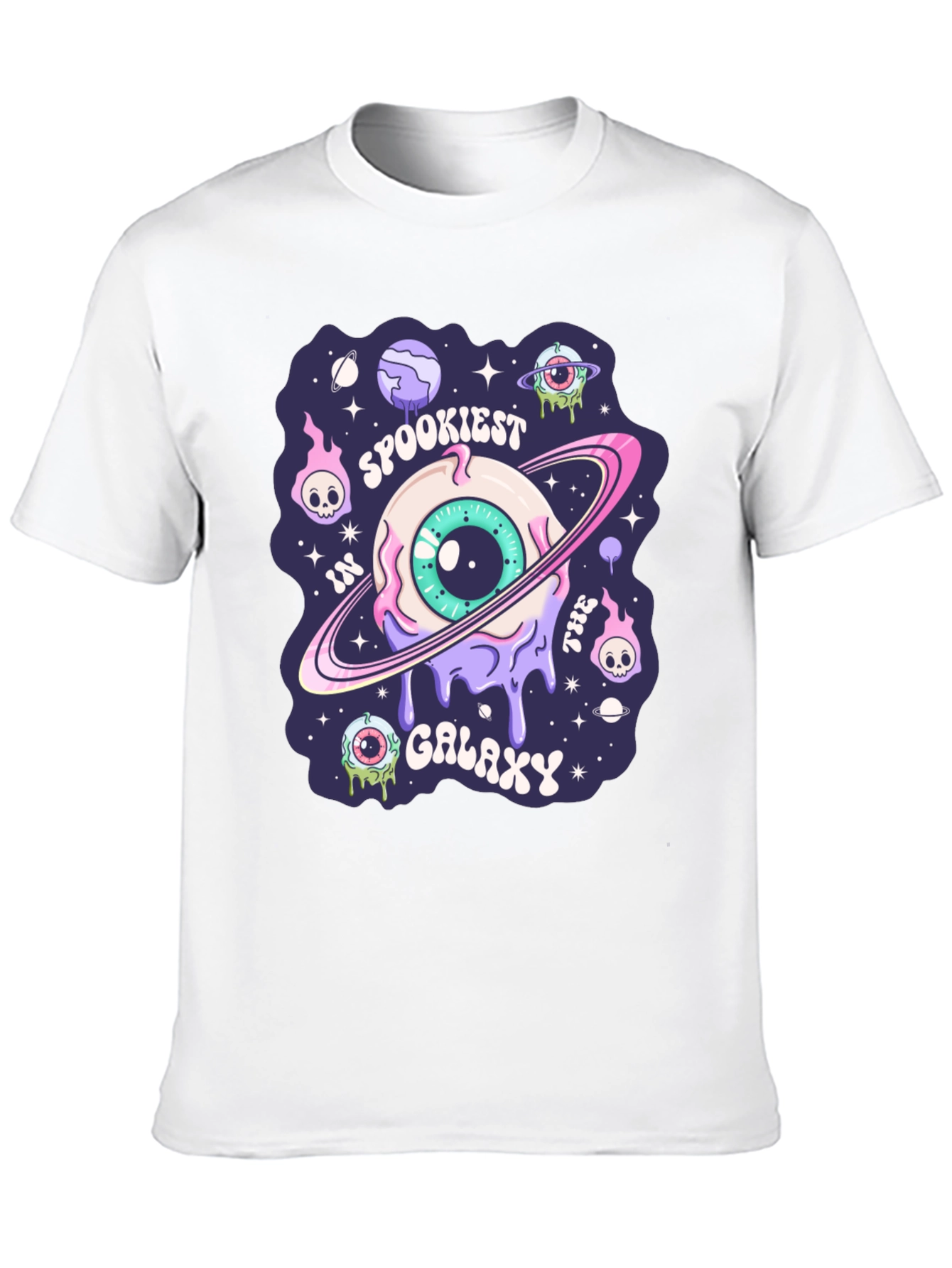 Spookiest Galaxy Graphic Print T-Shirt