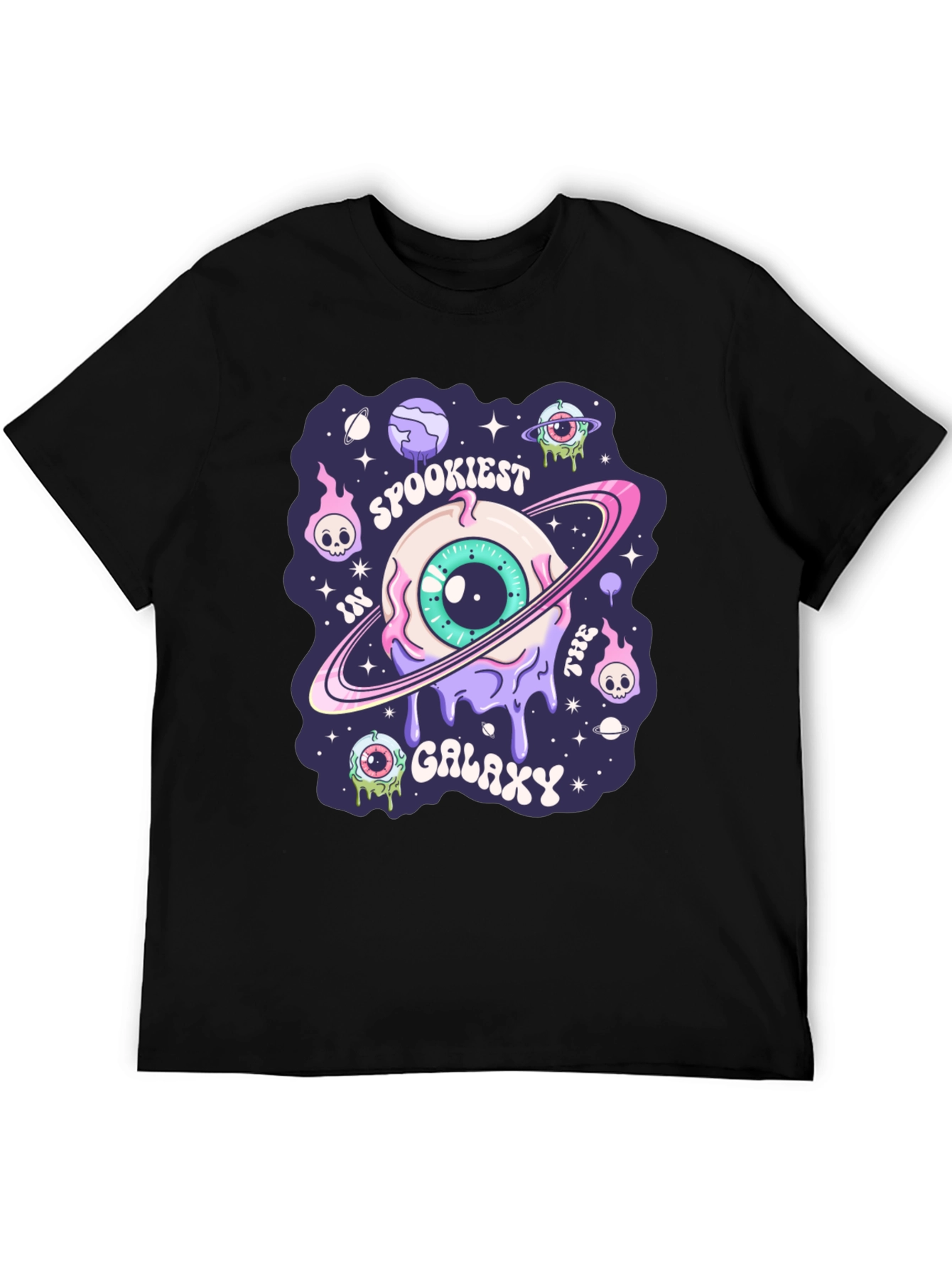 Spookiest Galaxy Graphic Print T-Shirt