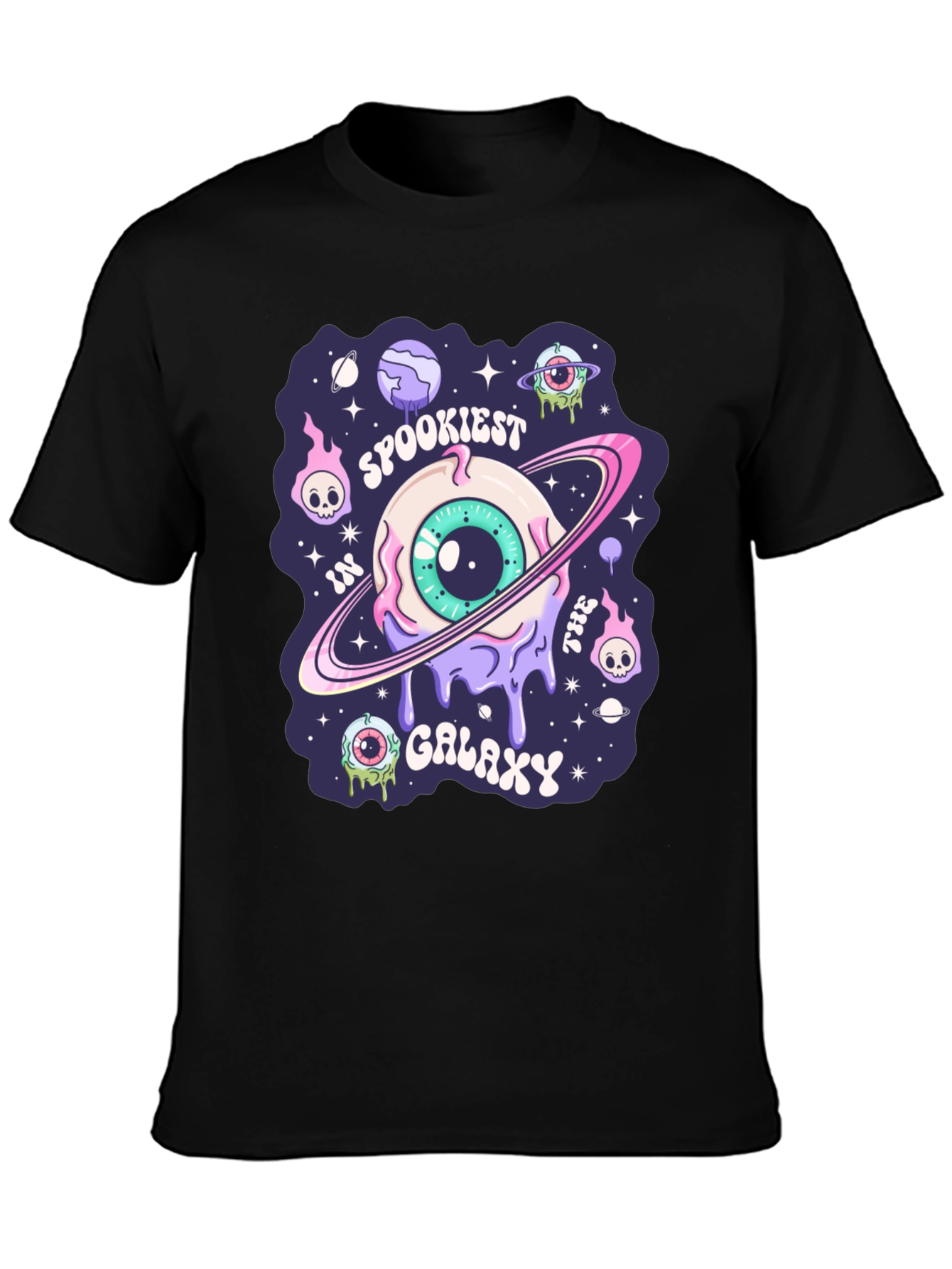 Spookiest Galaxy Graphic Print T-Shirt