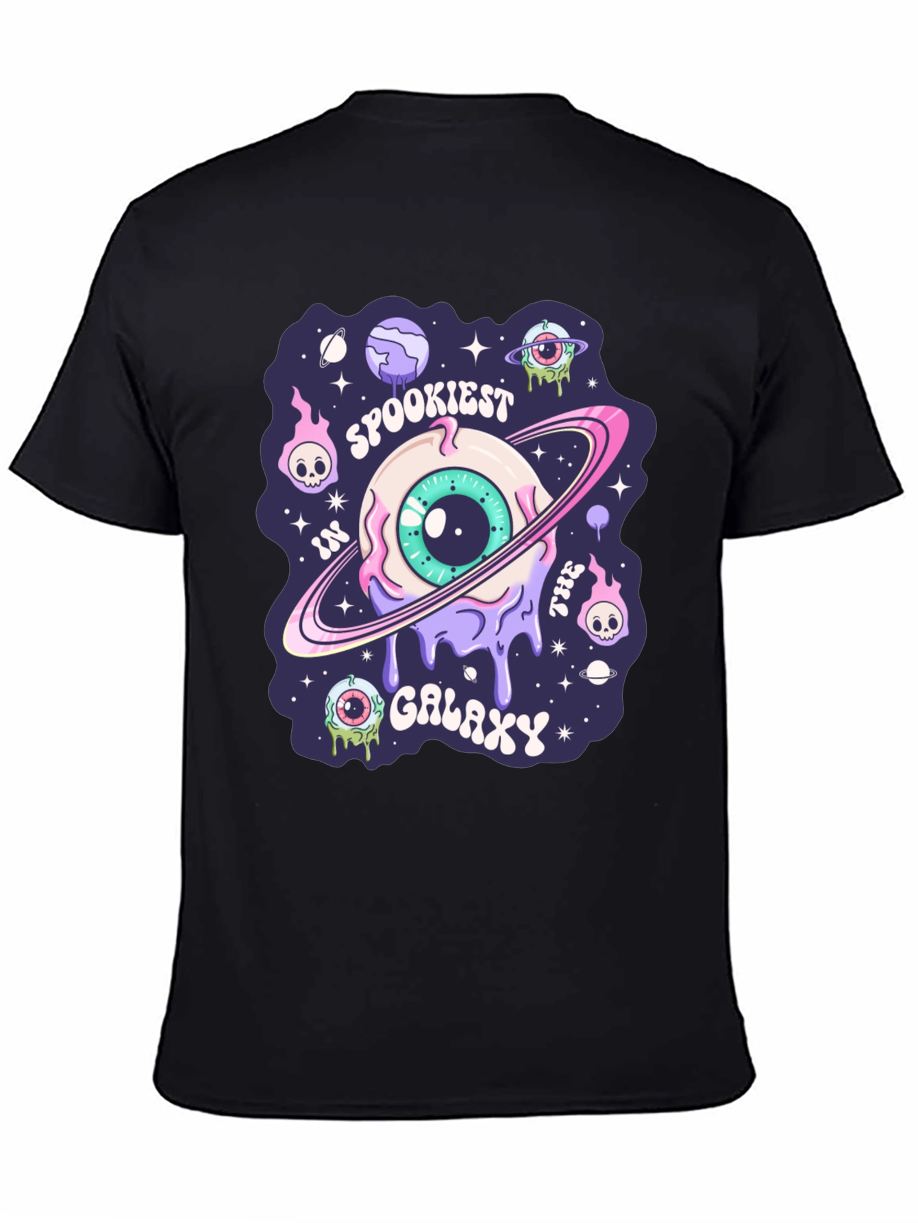 Spookiest Galaxy Graphic Print T-Shirt