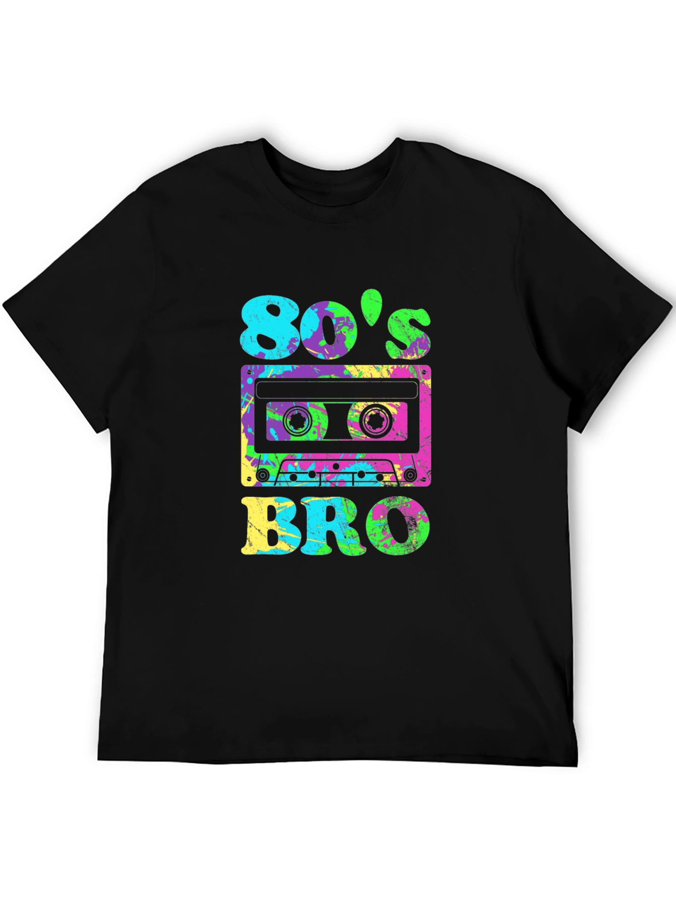 80s Bro Retro Cassette Graphic T-Shirt