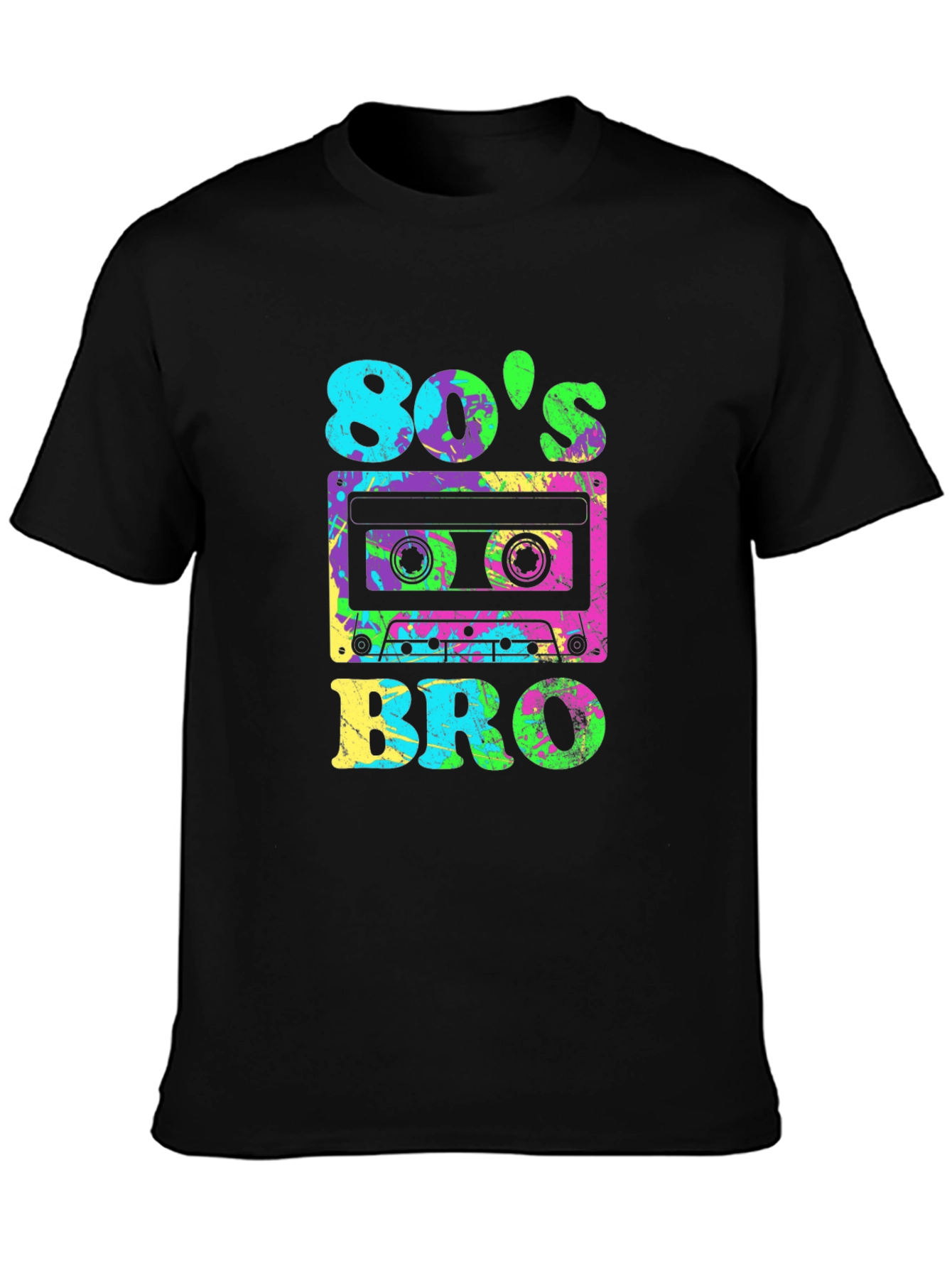 80s Bro Retro Cassette Graphic T-Shirt