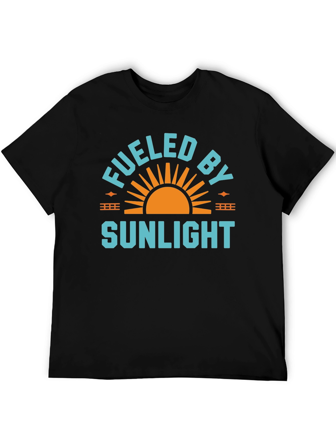 Fueled By Sunlight Graphic Tee - Black Casual Shirt
