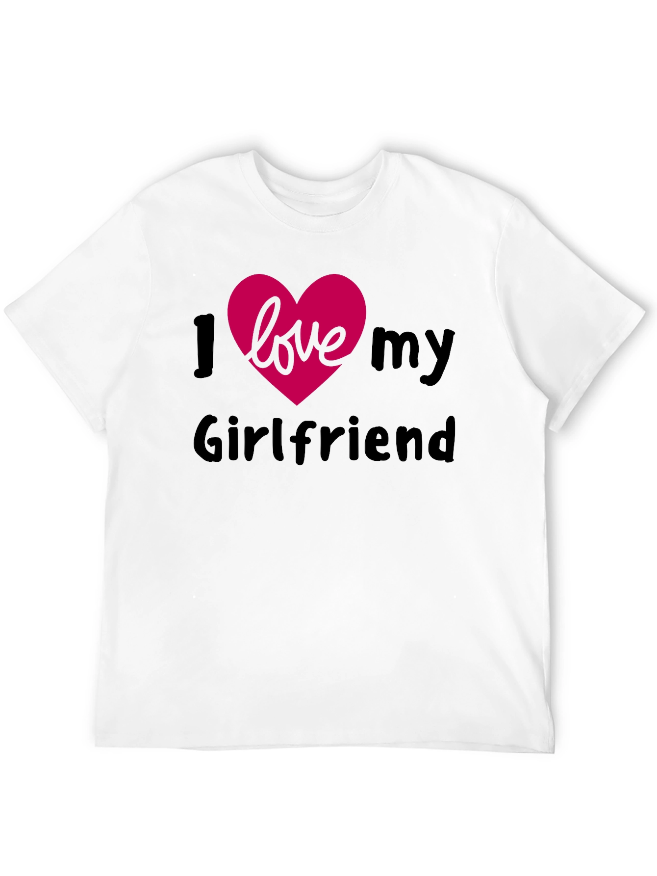 I Heart My Girlfriend Black T-Shirt - Affectionate Apparel
