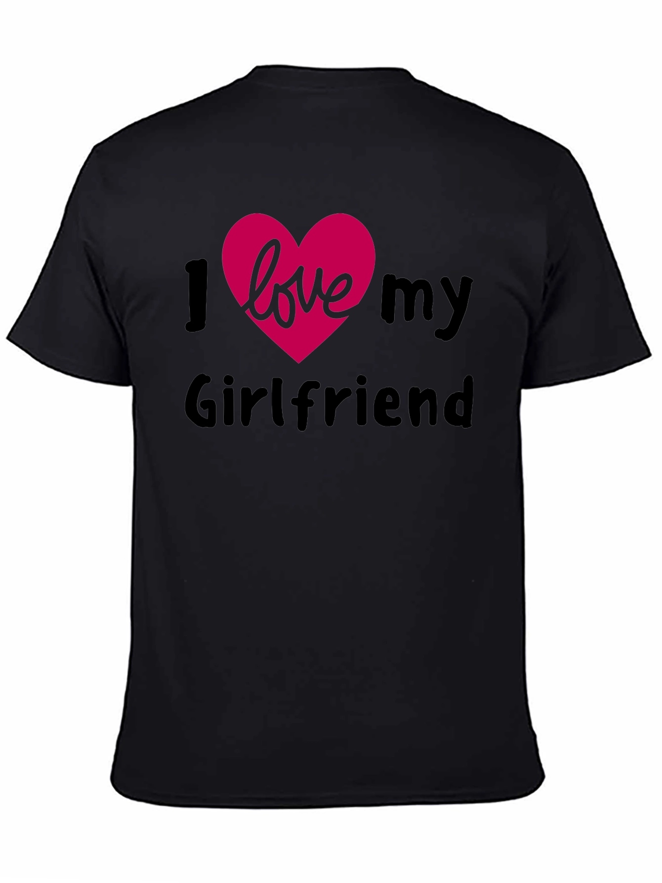 I Heart My Girlfriend Black T-Shirt - Affectionate Apparel