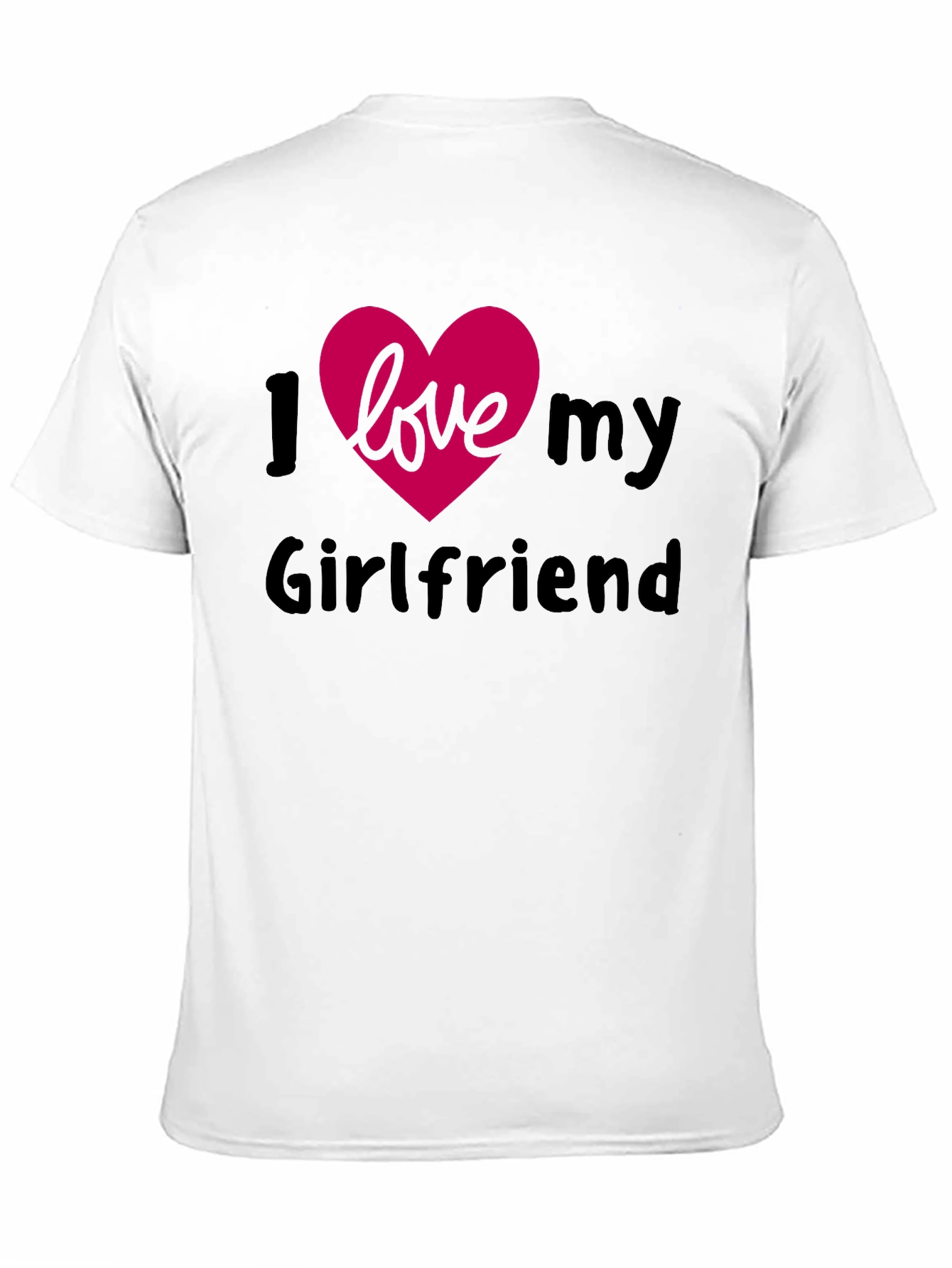 I Heart My Girlfriend Black T-Shirt - Affectionate Apparel