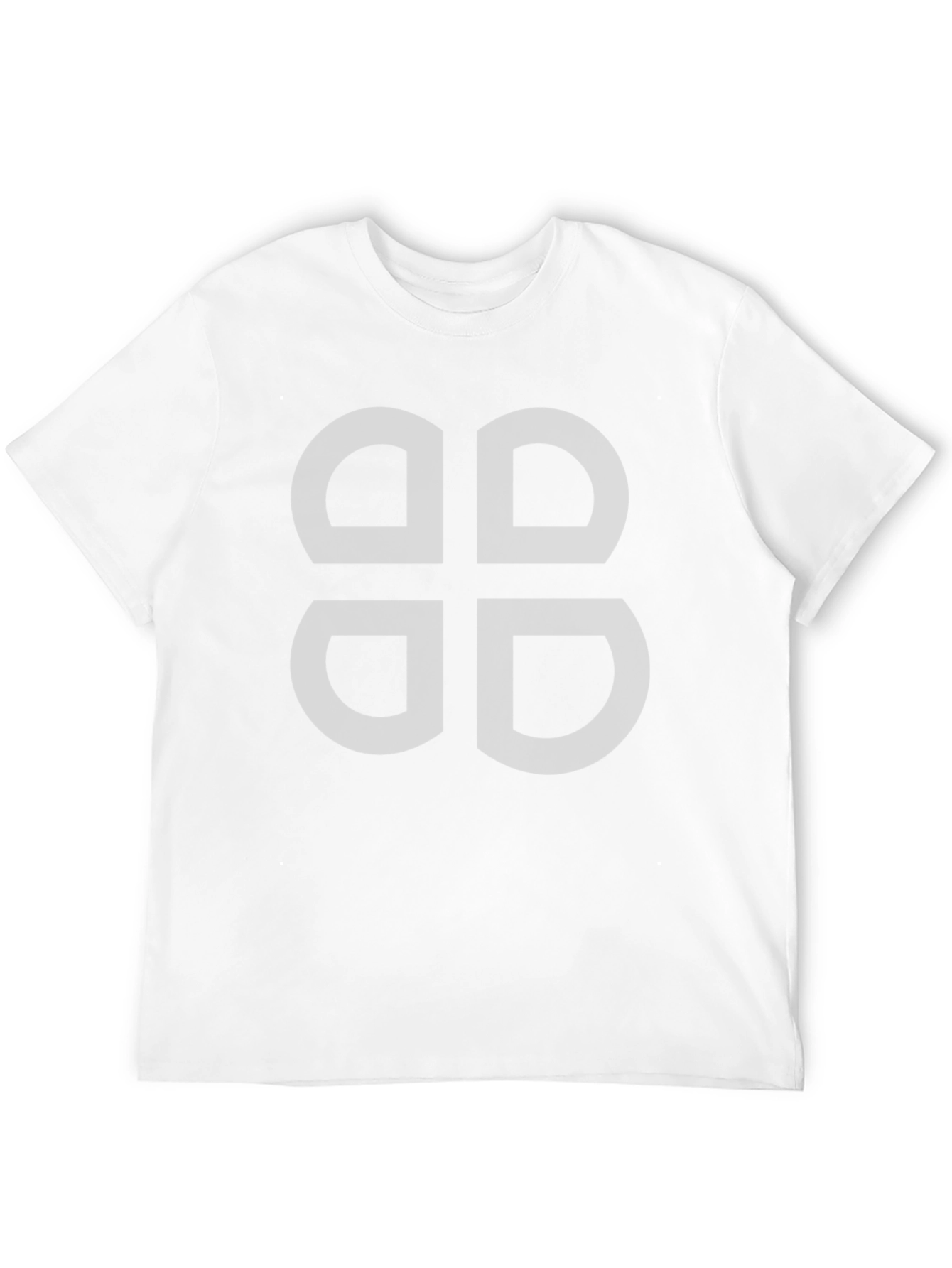 Abstract Symbol Graphic Tee - Mens Black Casual T-Shirt