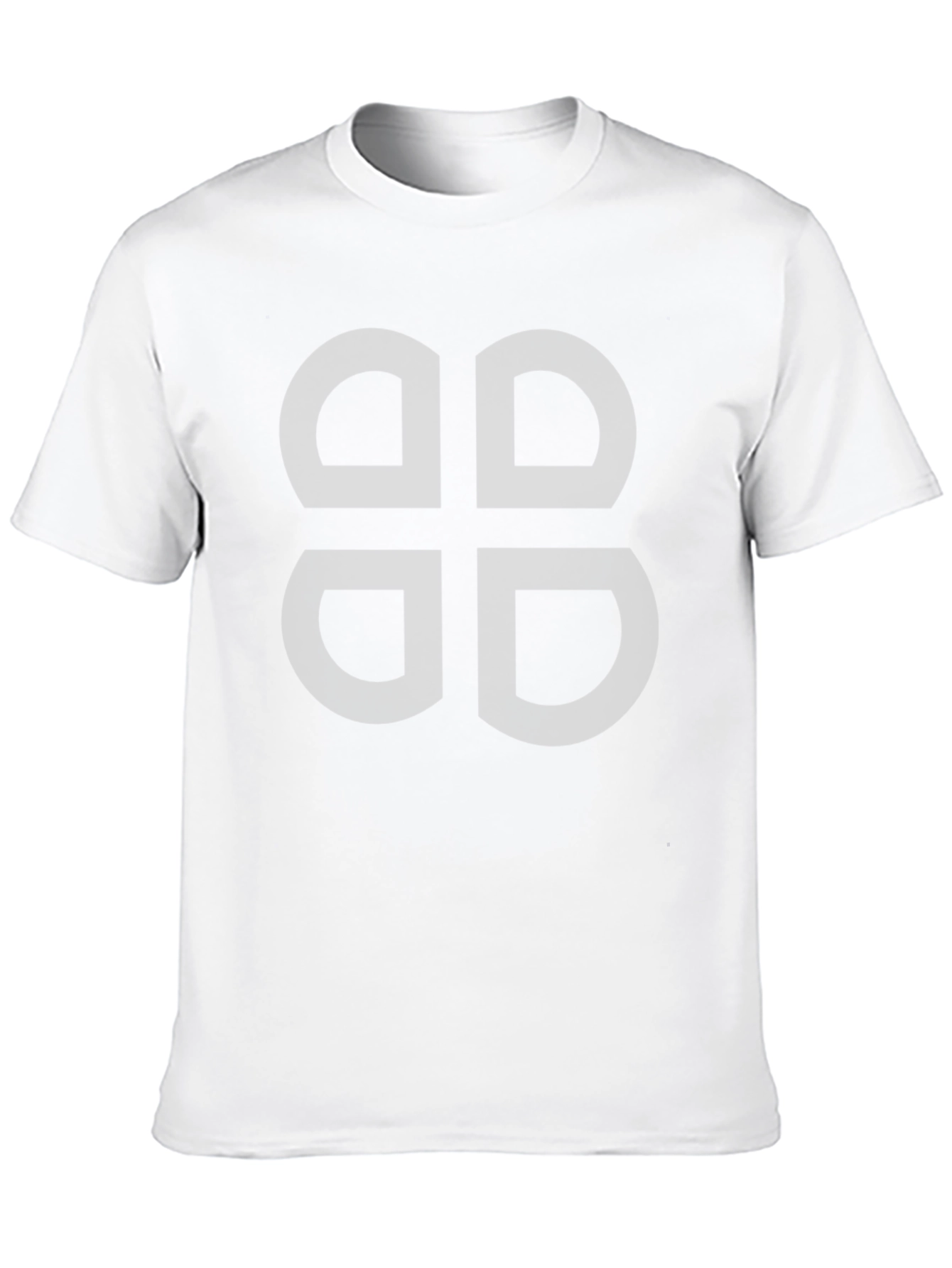 Abstract Symbol Graphic Tee - Mens Black Casual T-Shirt