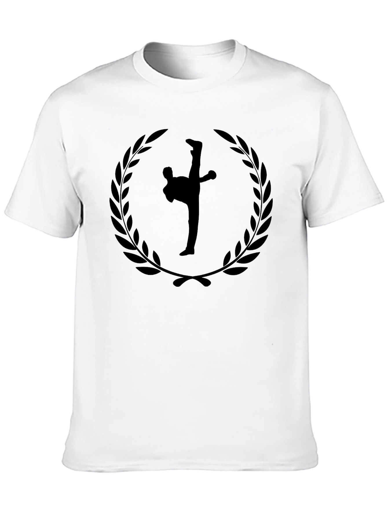 Martial Arts Silhouette Graphic T-Shirt