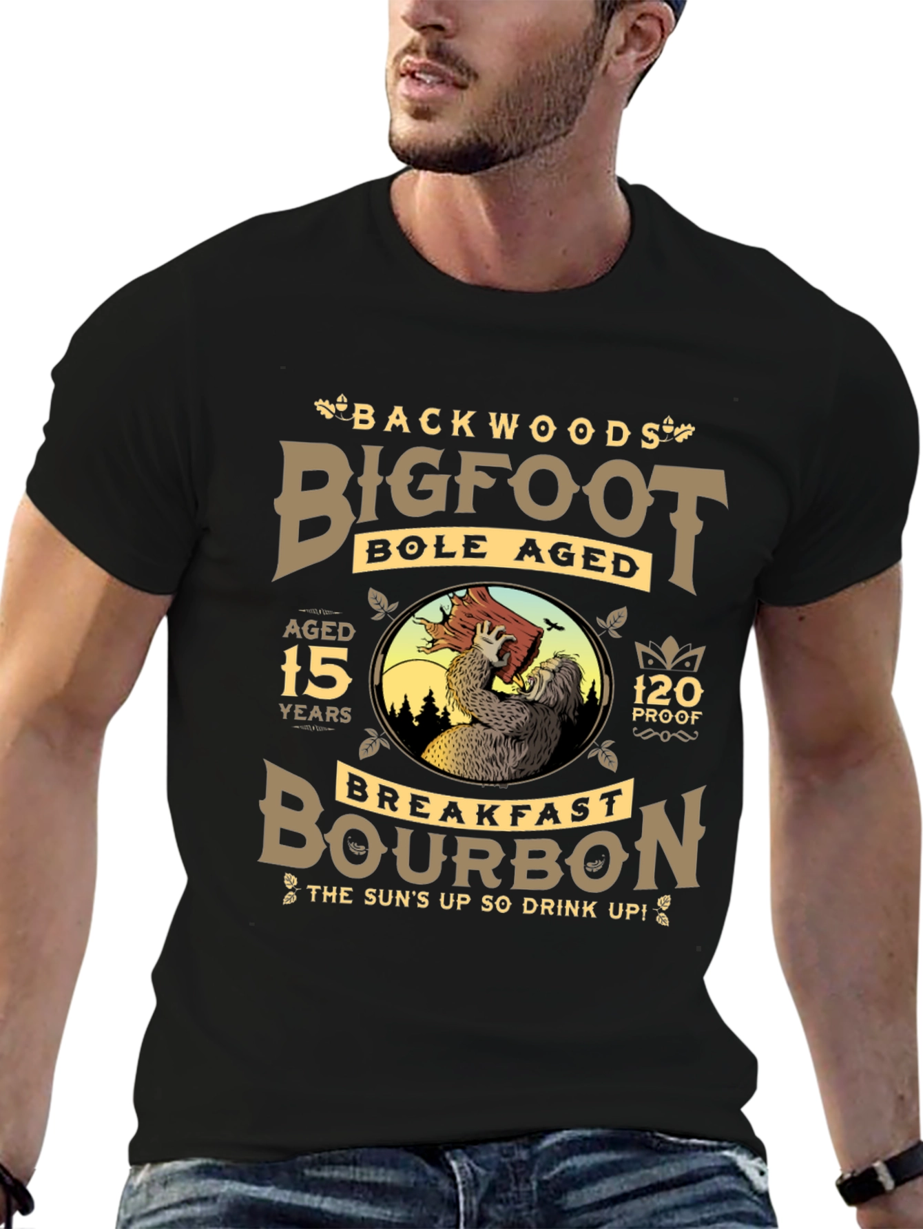 Backwoods Bigfoot Bourbon Black T-Shirt