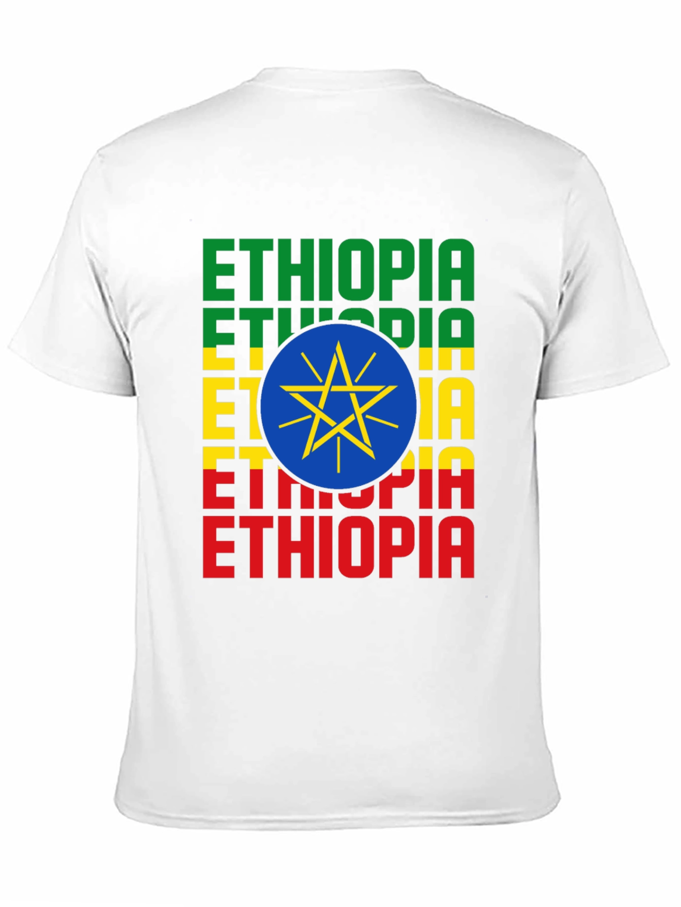 Ethiopia Flag T-Shirt - Mens Graphic Tee