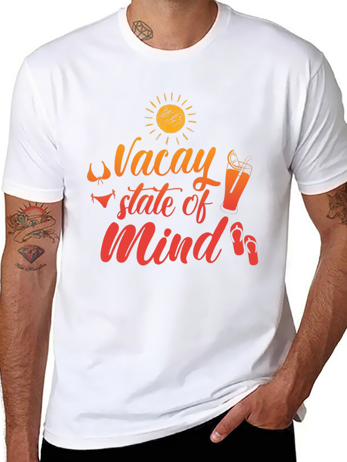 Vacay State of Mind Black T-Shirt