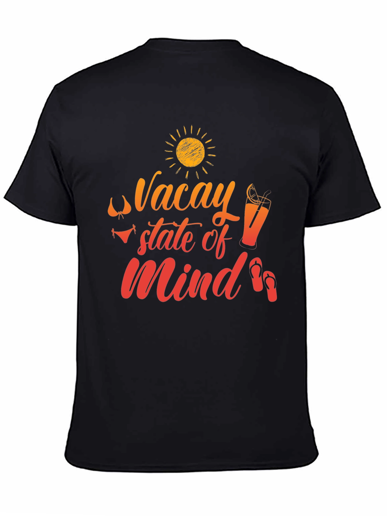 Vacay State of Mind Black T-Shirt