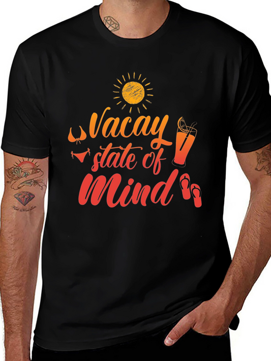 Vacay State of Mind Black T-Shirt