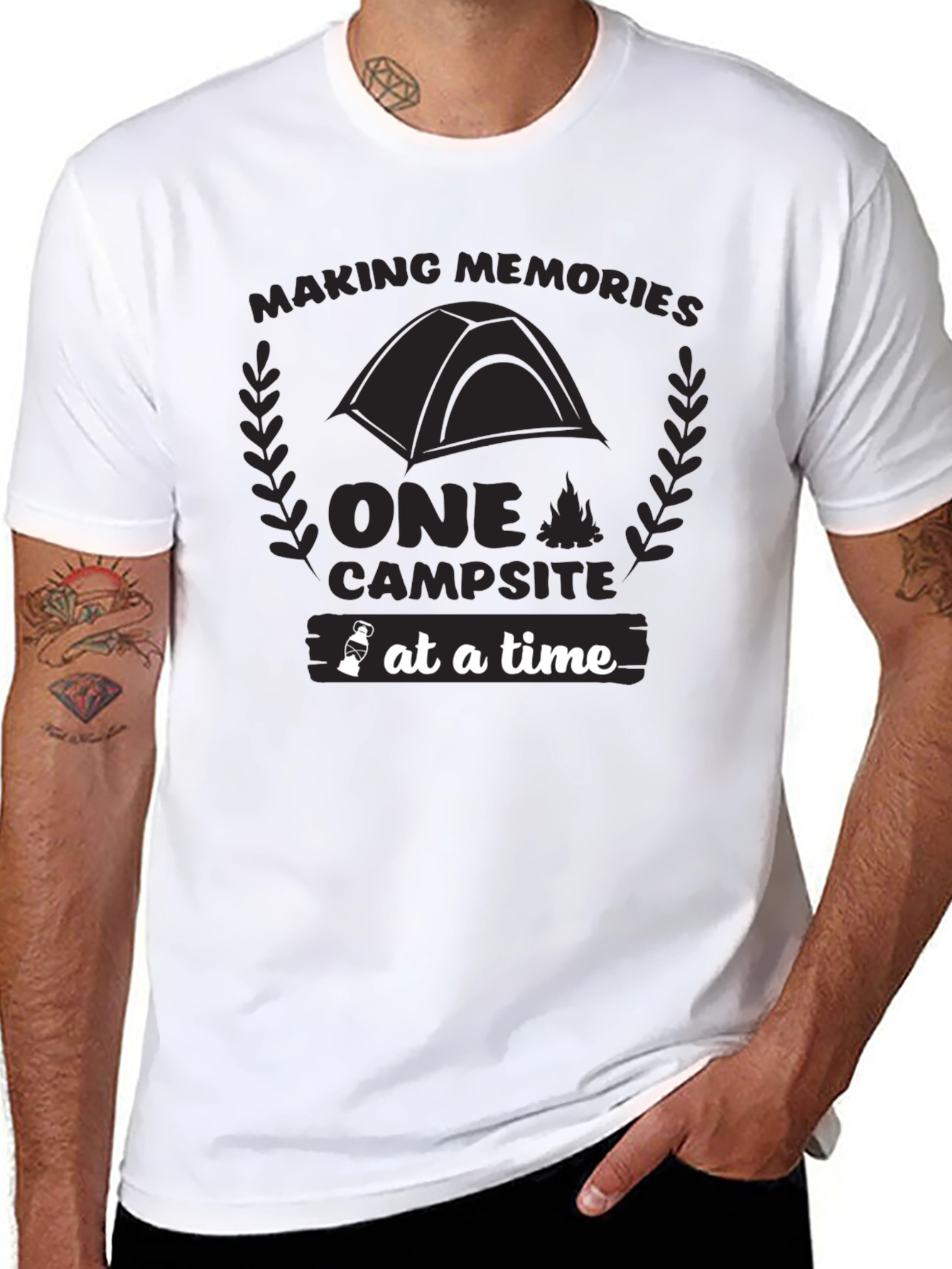 Camping Memories Black T-Shirt