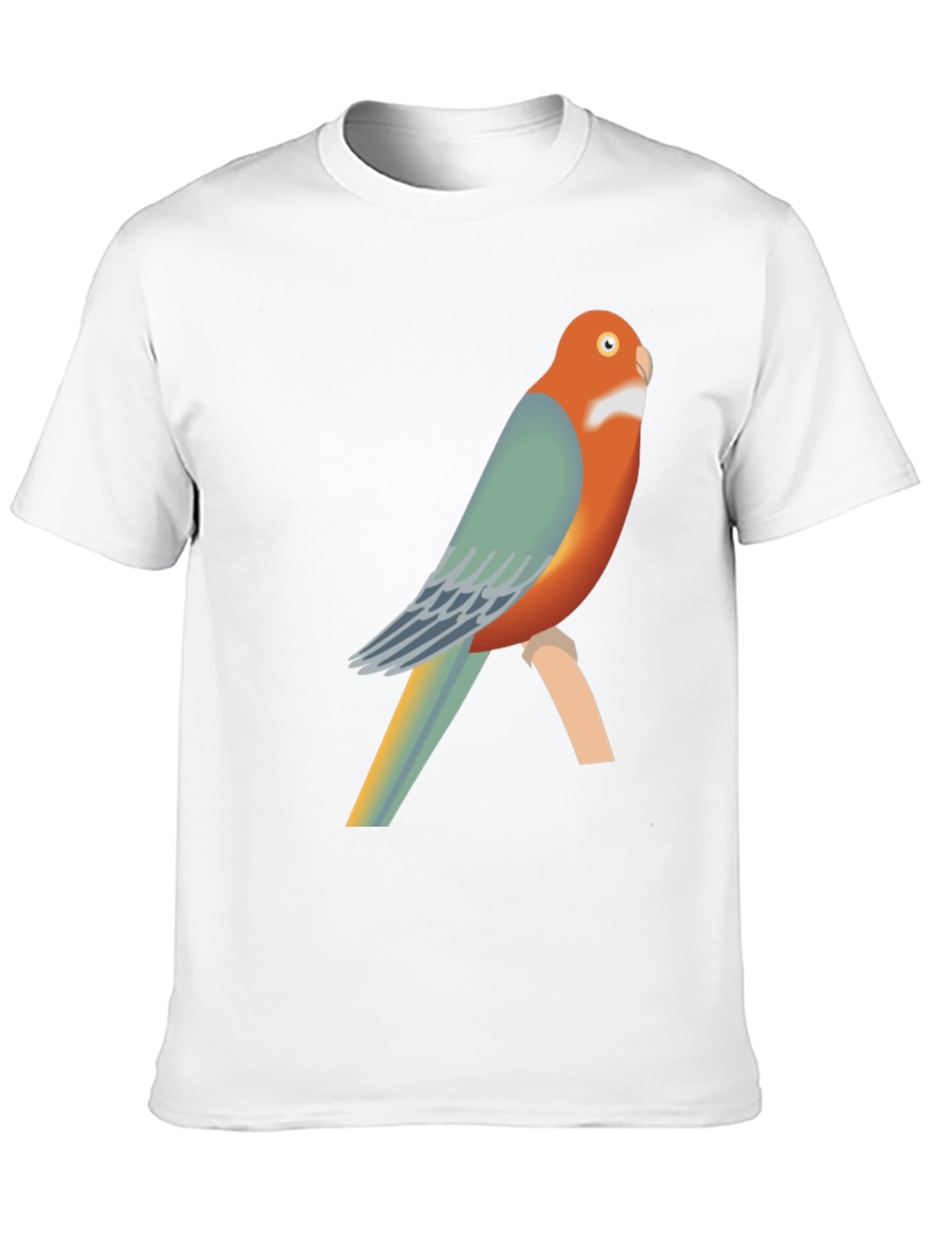 Parrot Graphic Black T-Shirt | Casual Tee