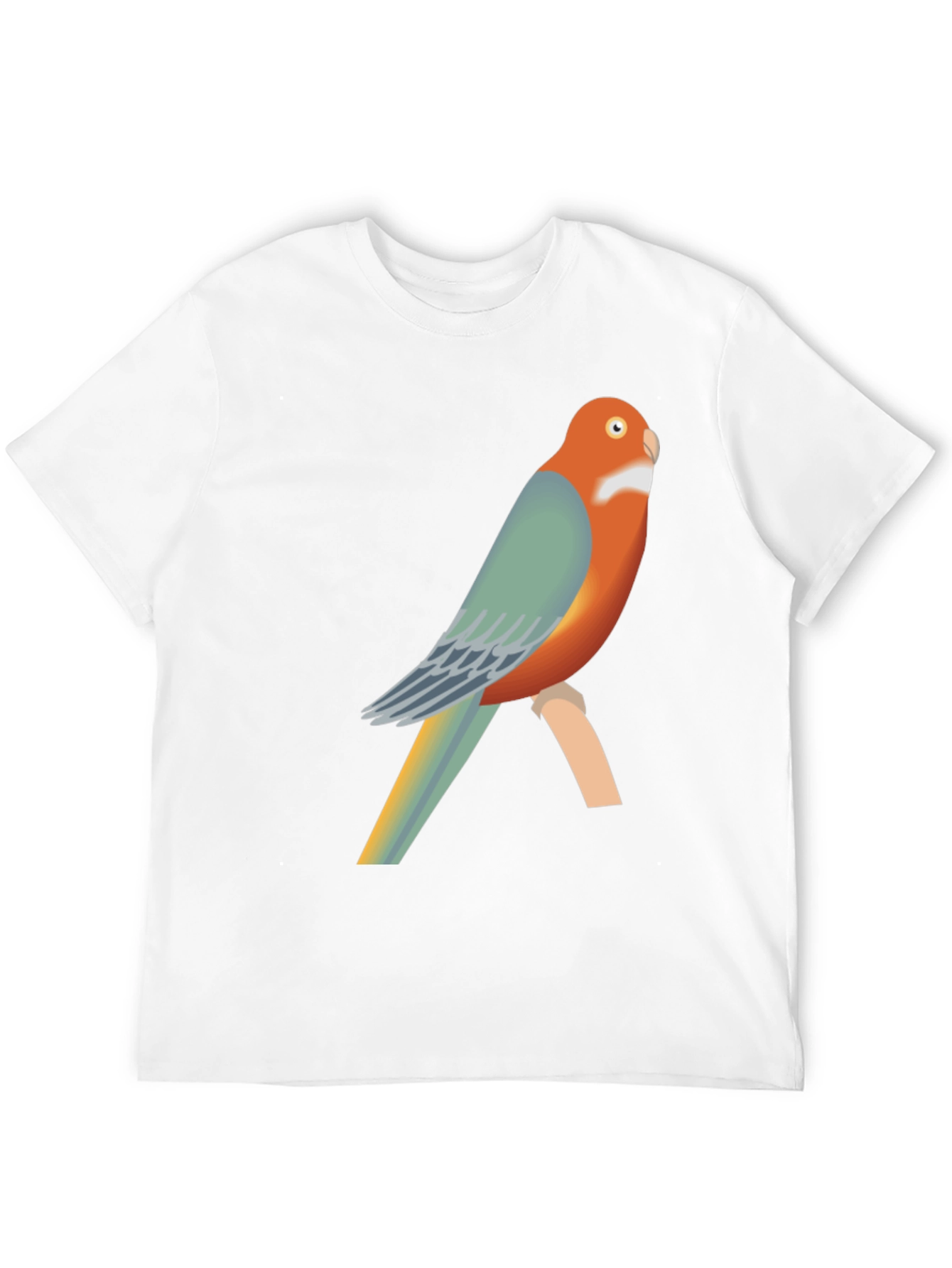 Parrot Graphic Black T-Shirt | Casual Tee