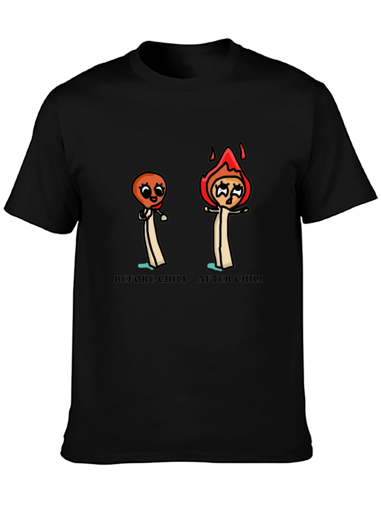 Funny Chili Lover T-Shirt - Before and After